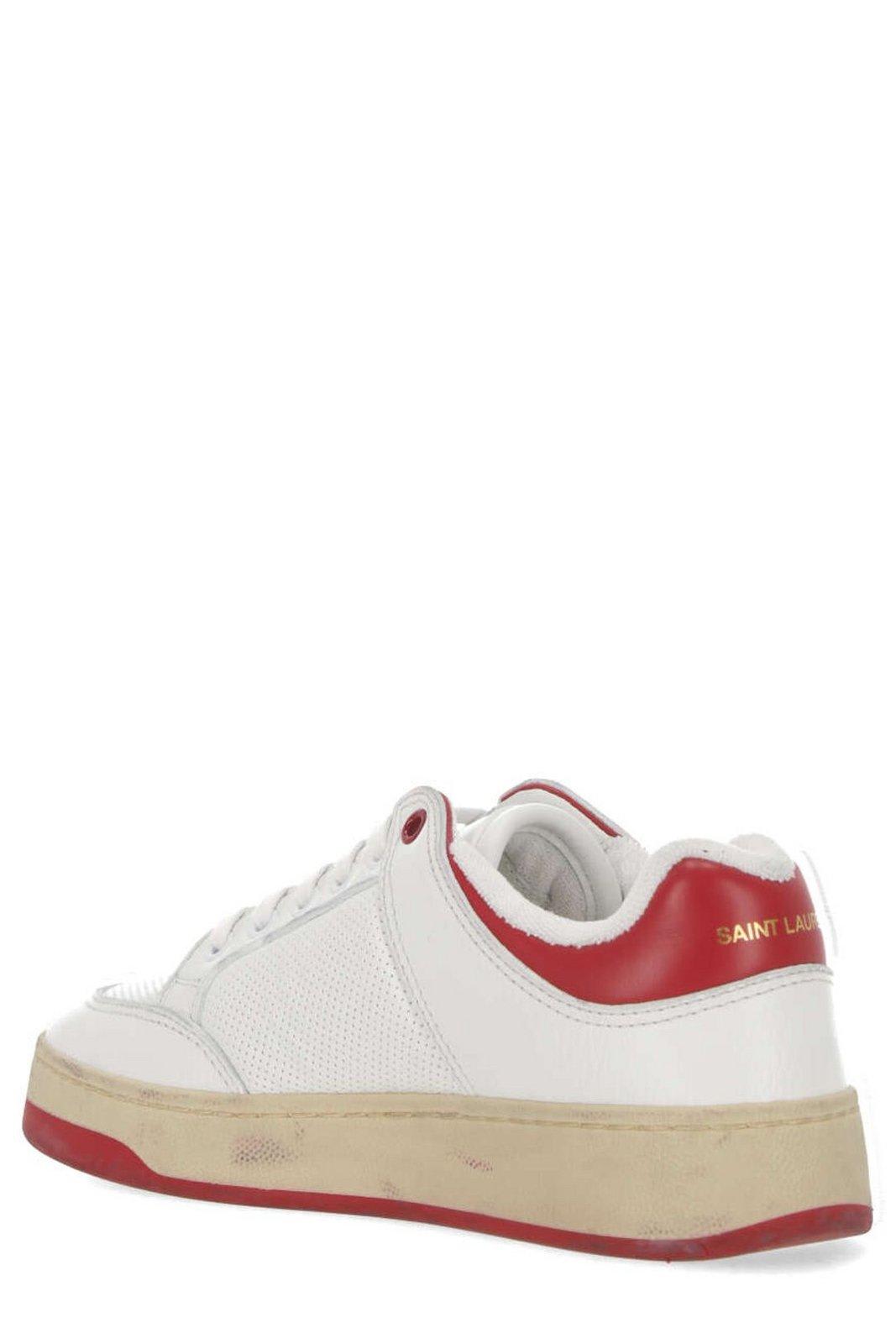 Saint Laurent Sl/61 Sneakers In White