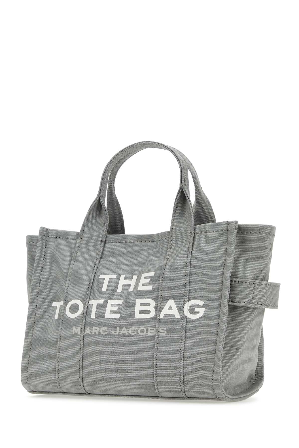 Marc Jacobs Grey Canvas Mini The Tote Bag Handbag In 050