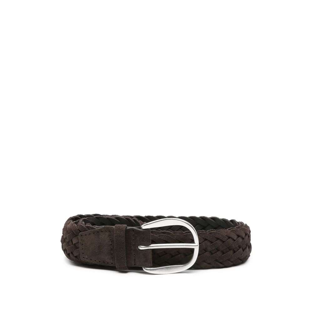 Orciani Suede Plot Belt In Brown
