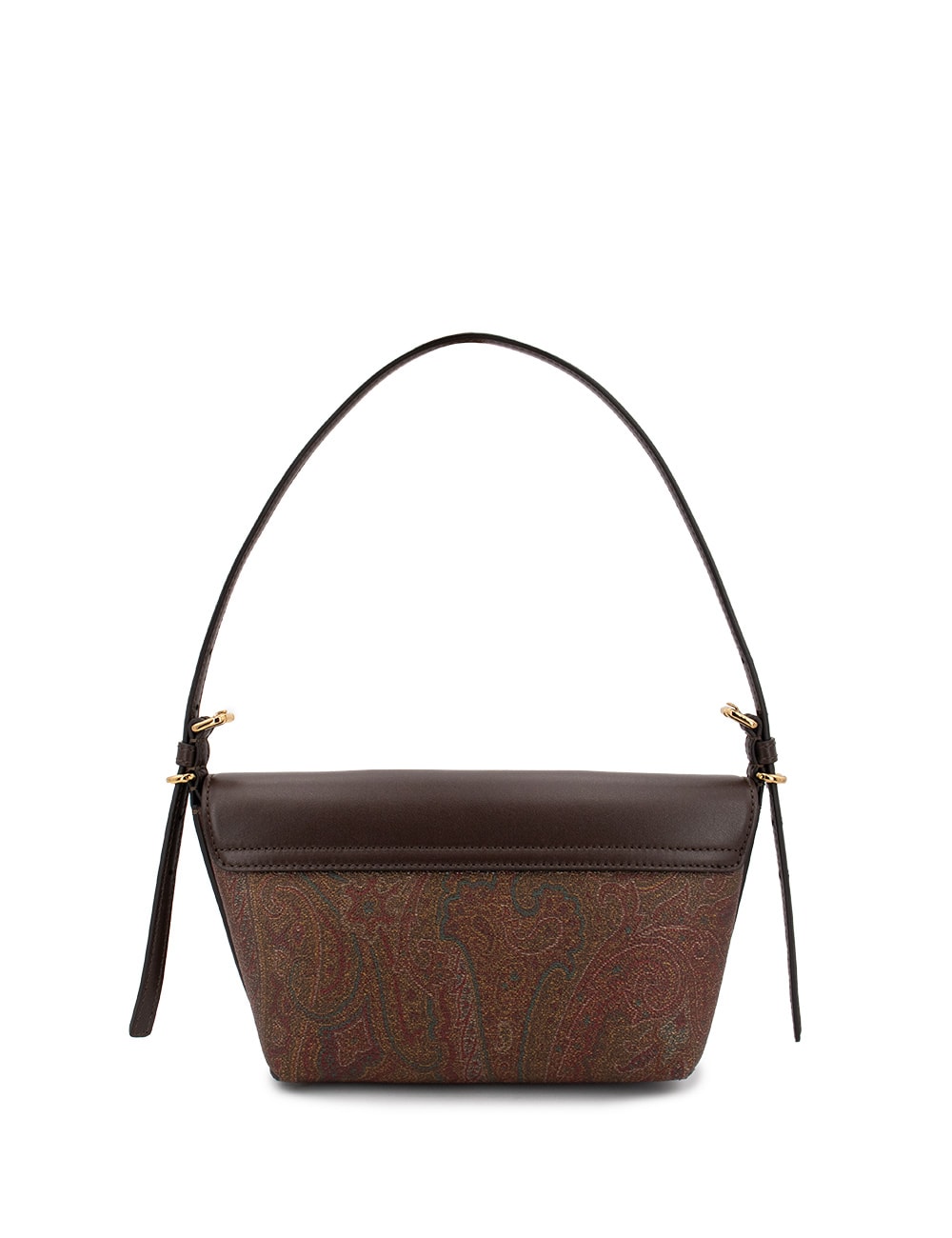 Etro Barchetta Brown Cotton Blend Bag In Brown