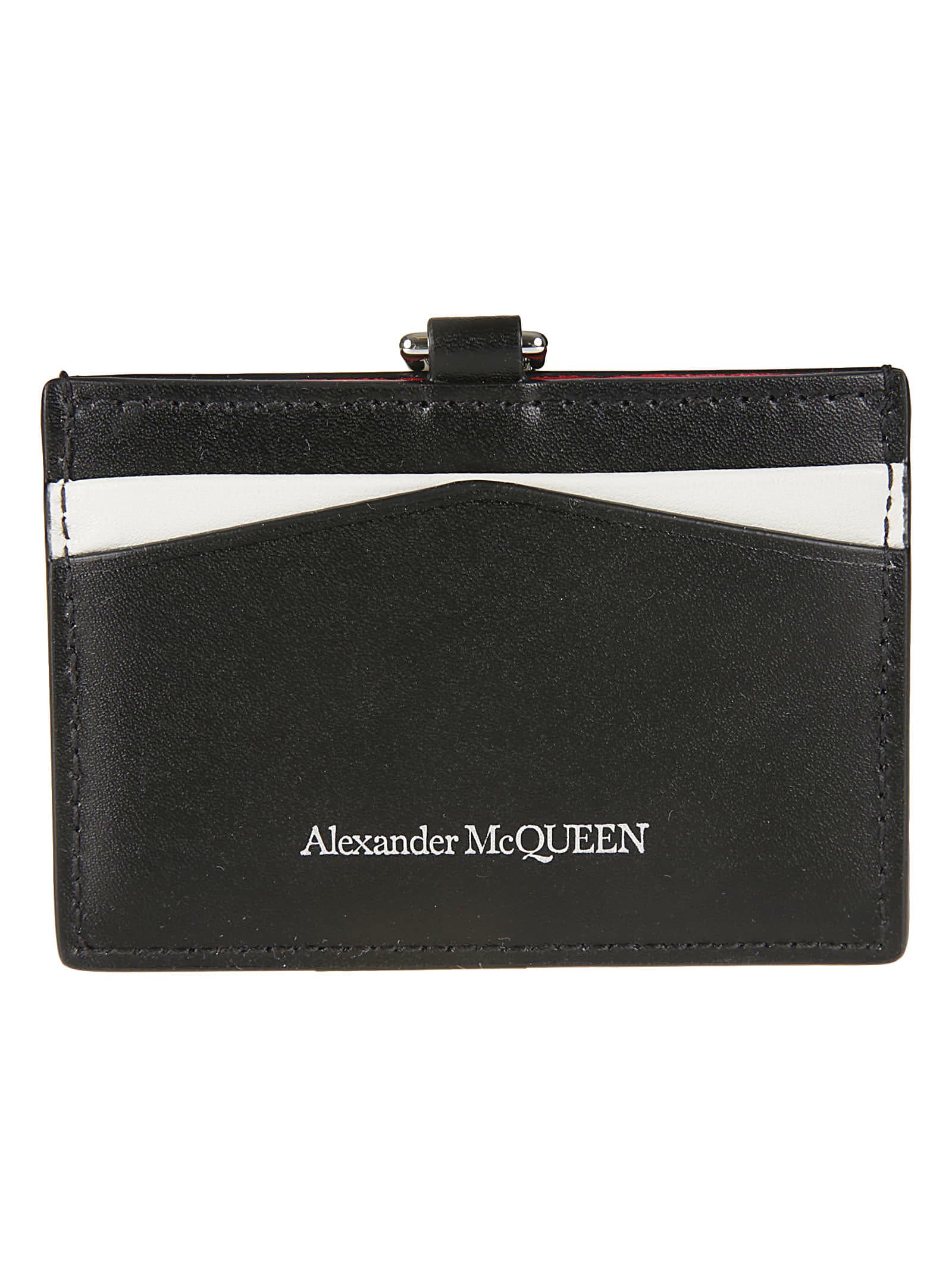 Alexander McQueen Paint Logo Chain Card Holder