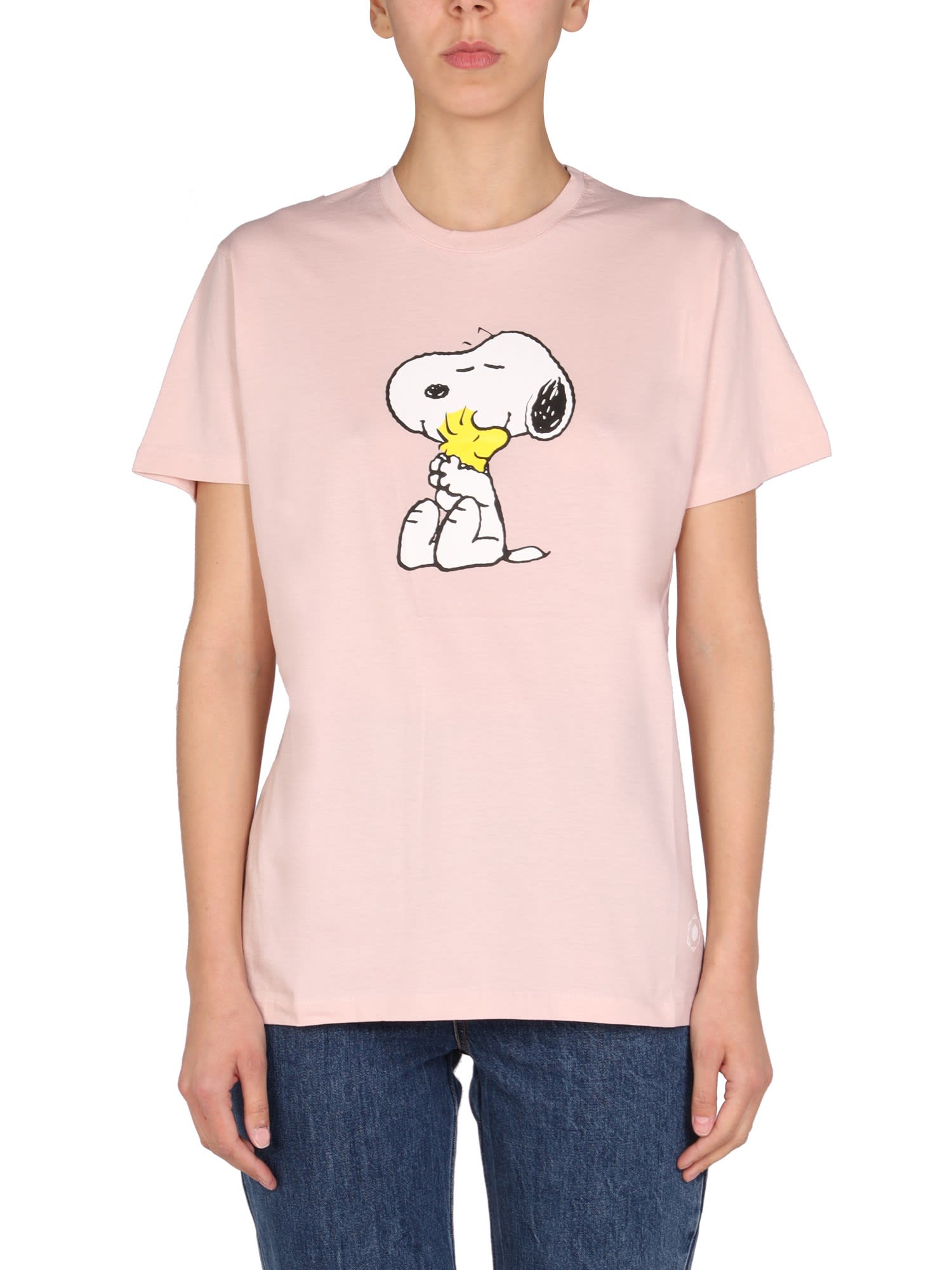Moa Master Of Arts Peanuts Snoopy T-shirt In Rosa