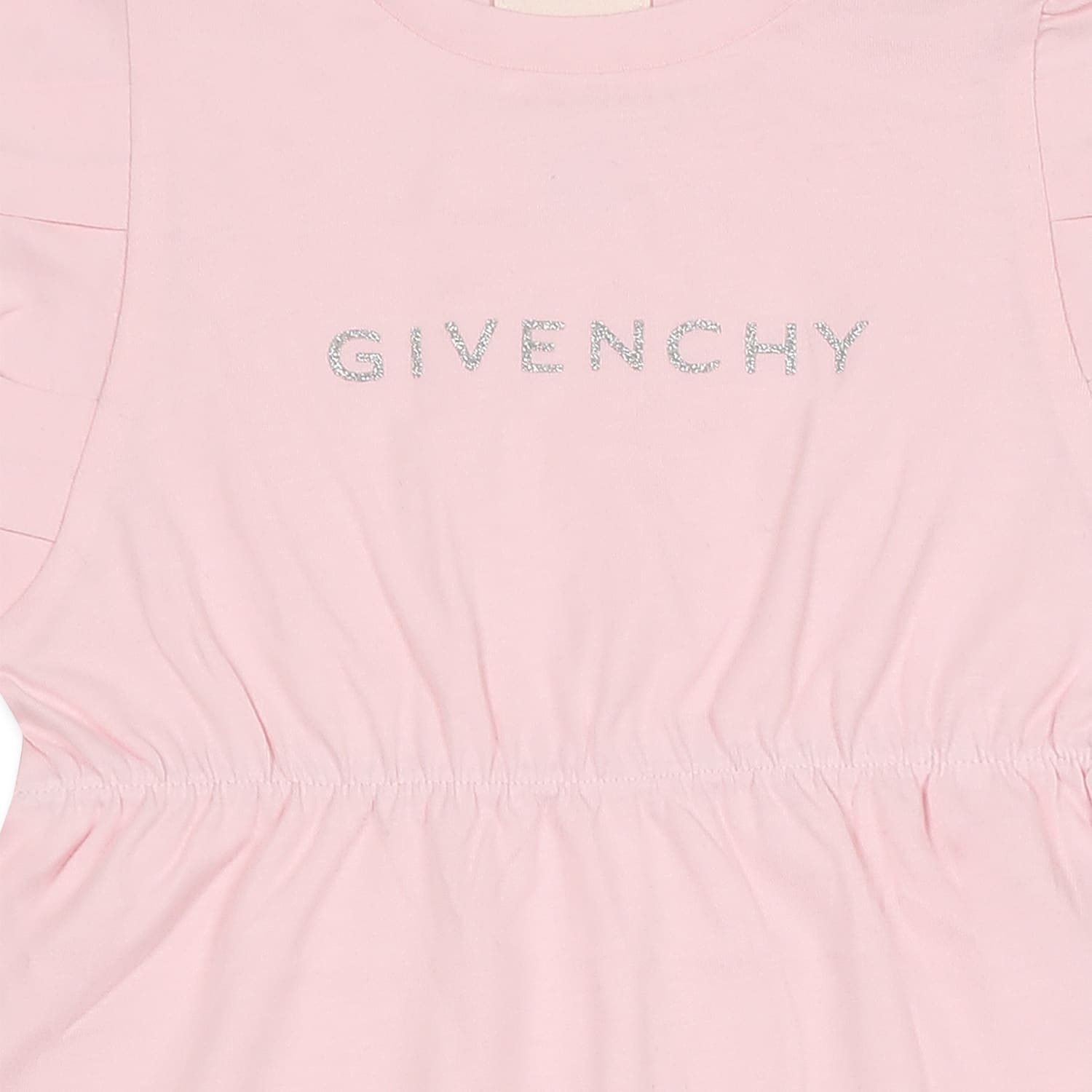 Givenchy Pink Dress For Baby Girl With Logo In Pink