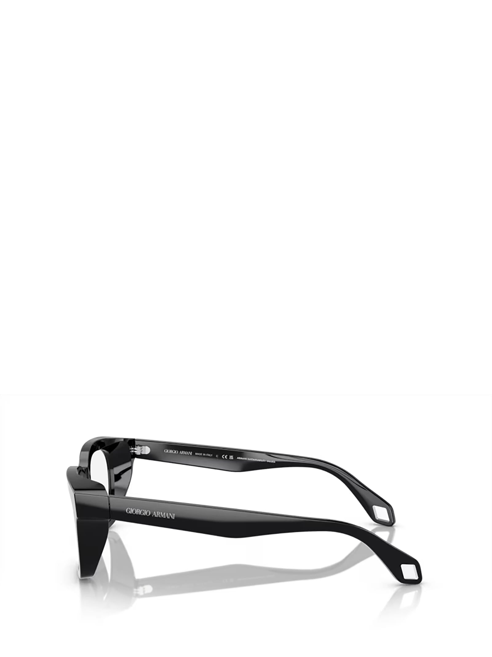 Shop Giorgio Armani Ar7247u Black Glasses
