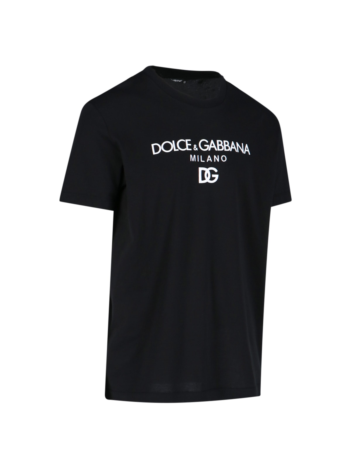 Shop Dolce & Gabbana Dg Embroidery T-shirt In Black