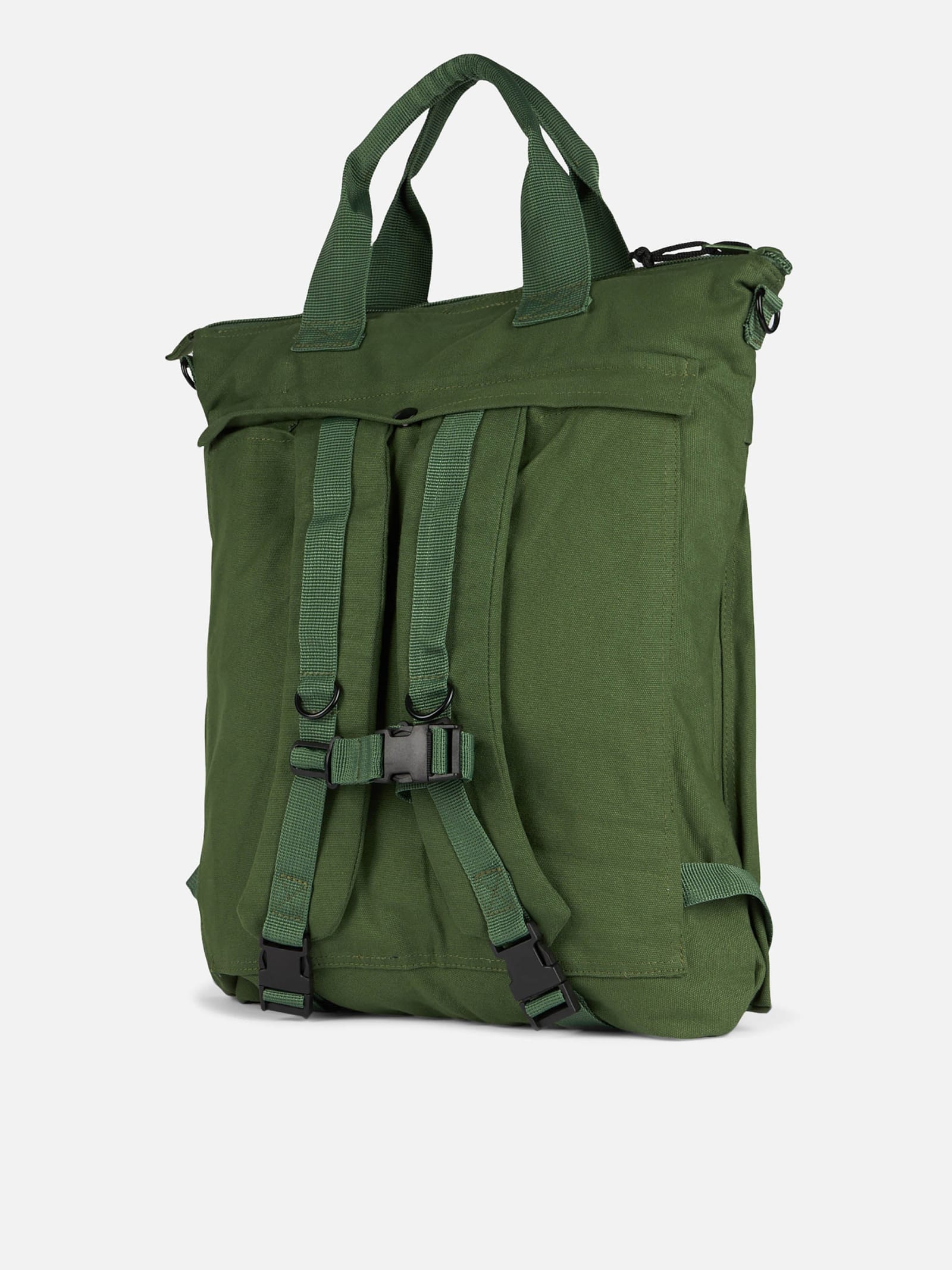 MC2 SAINT BARTH MILITARY GREEN CANVAS BACKPACK HELMUT