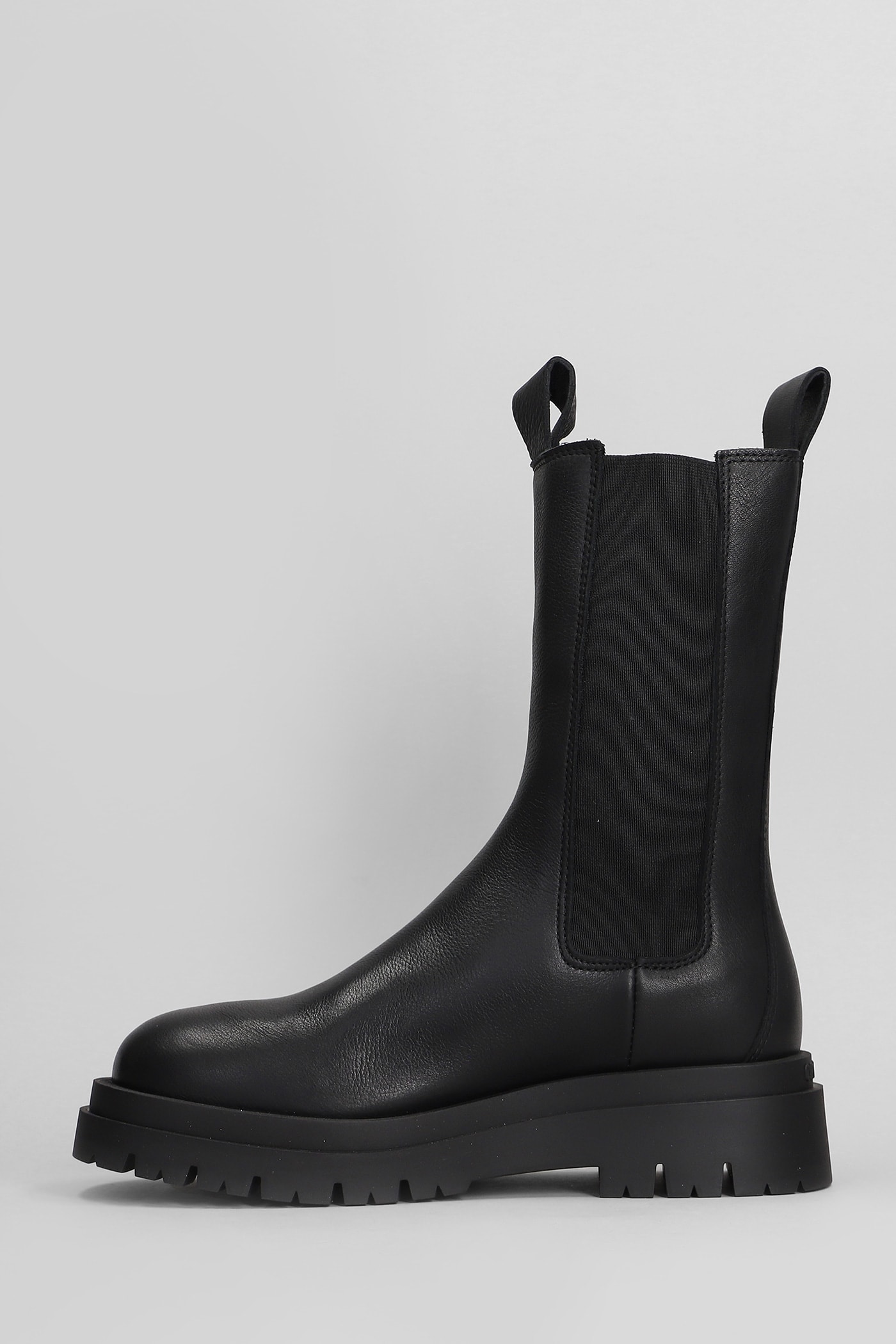 Shop Copenhagen Cph 1000 Combat Boots In Black Leather