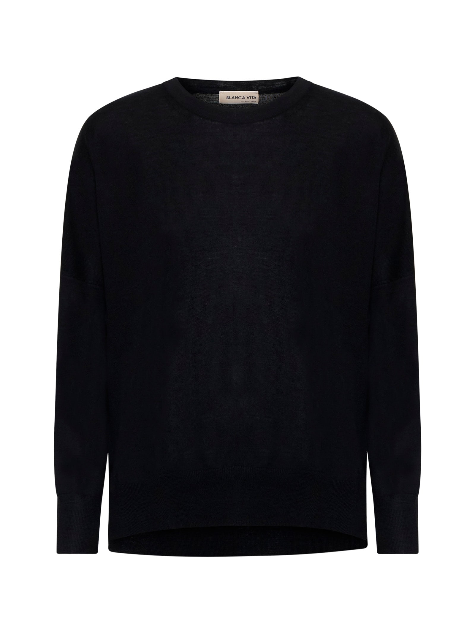 Shop Blanca Vita Sweater In Black