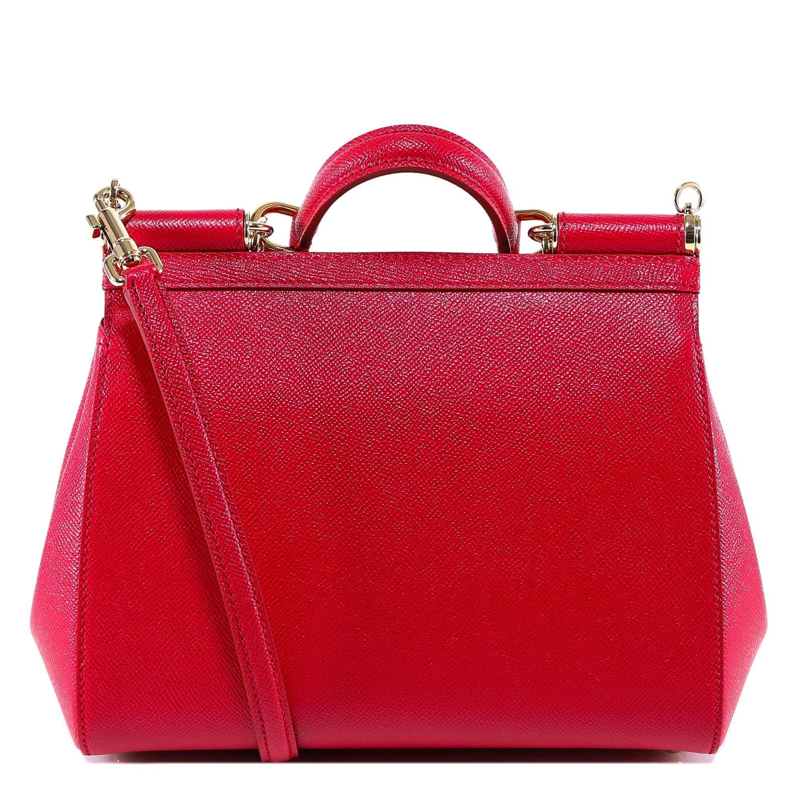 Shop Dolce & Gabbana Sicily Handbag In Red