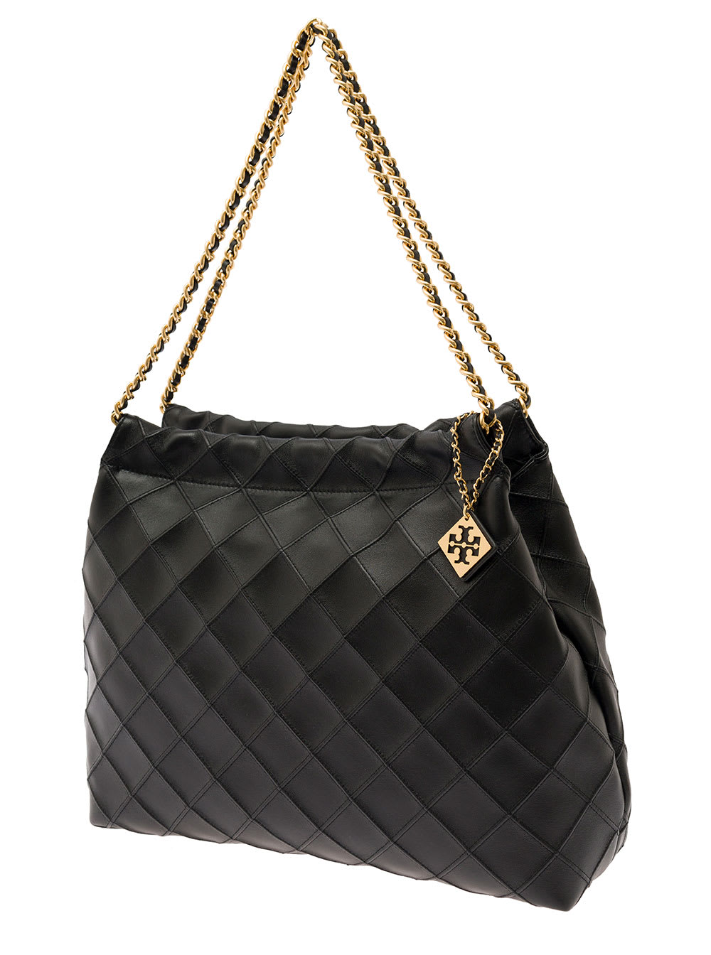 Shop Tory Burch Fleming Tote In Black