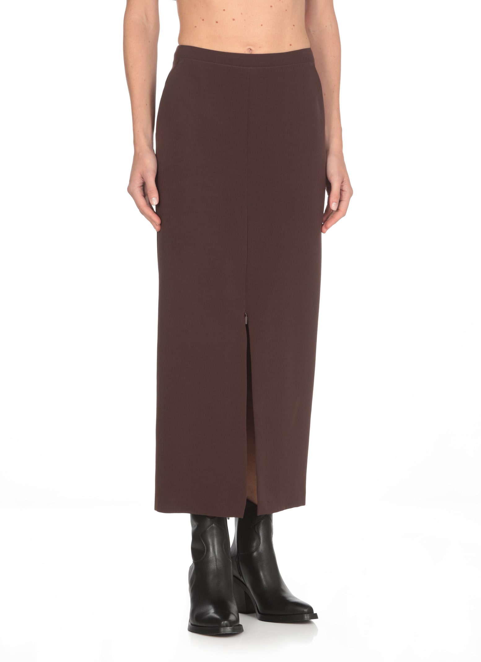 Shop Pinko Long Skirt With Vent