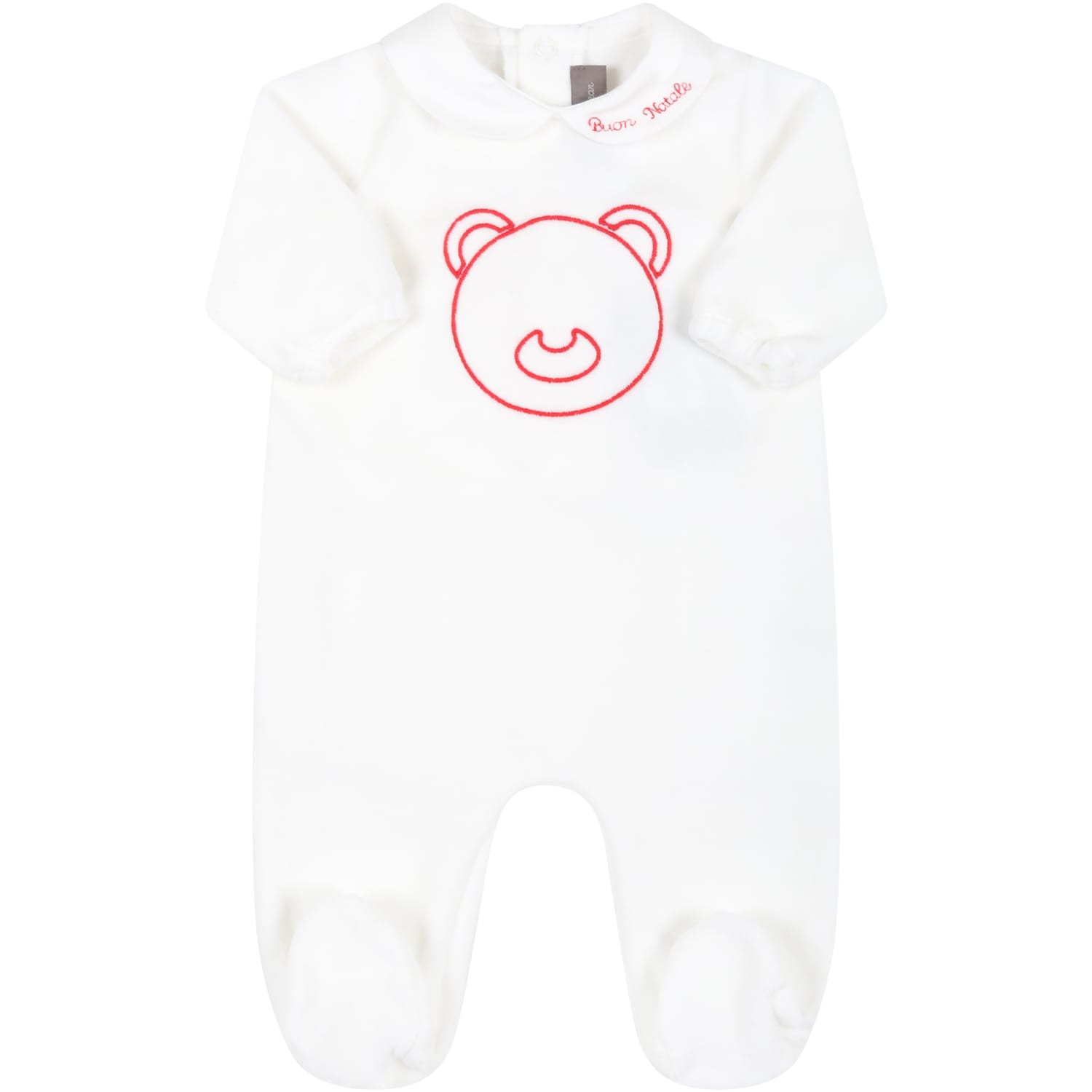 Little Bear White Babygrow For Baby Kids With Bear