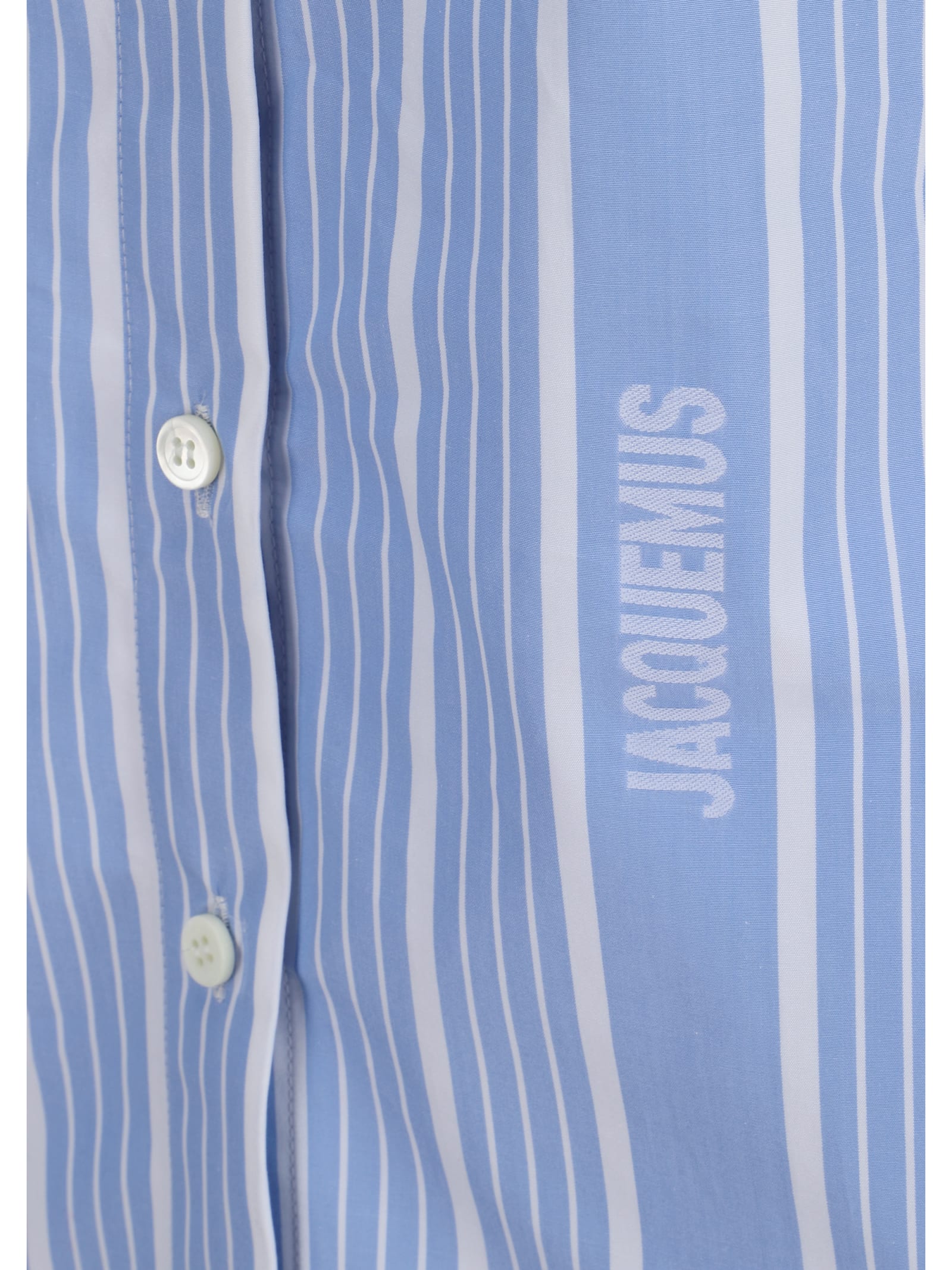 Shop Jacquemus Chemise De Costume Shirt In Jacquard Business Big Log