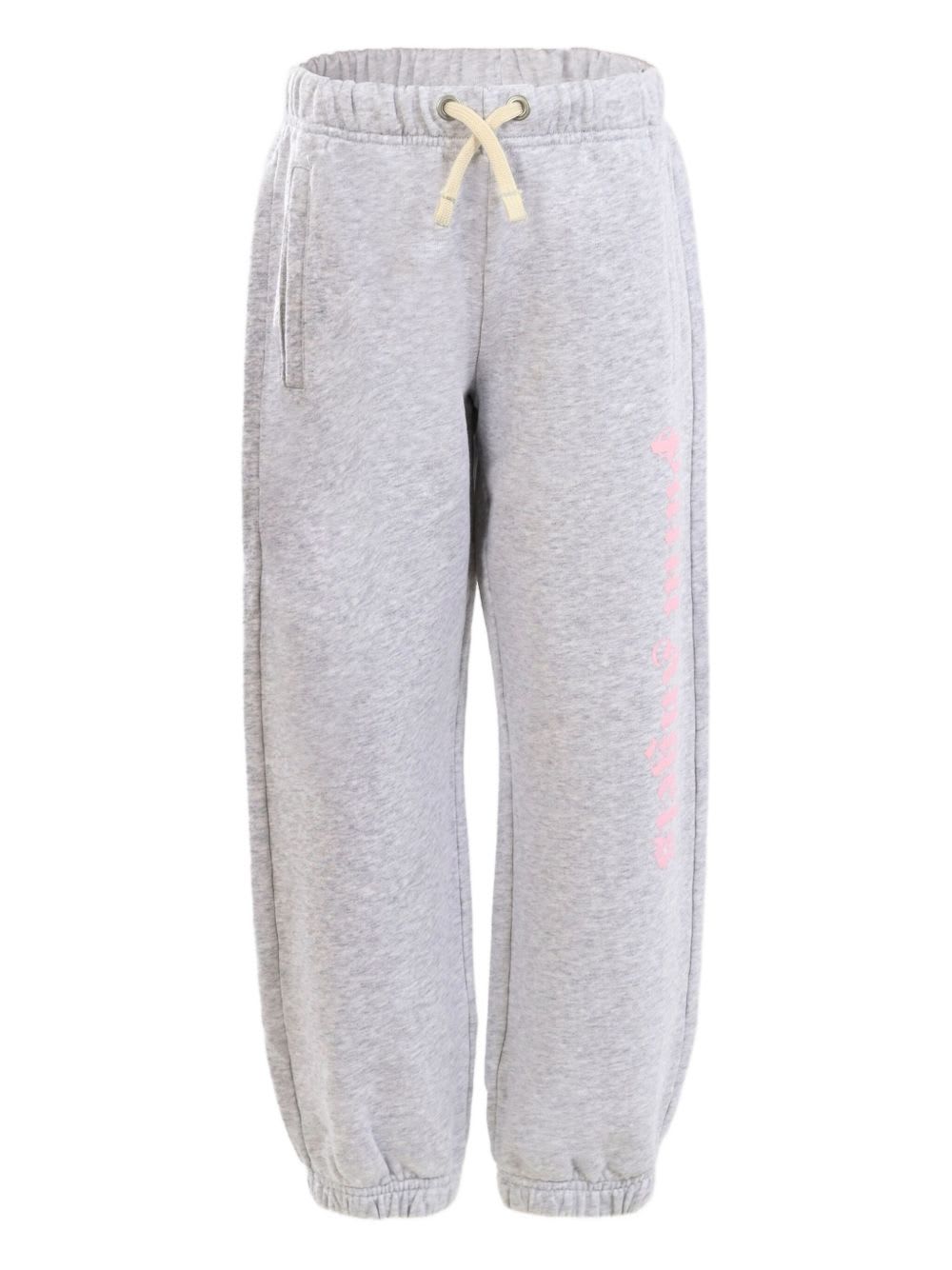 Palm Angels Kids Sweatpants With Logo In Gray