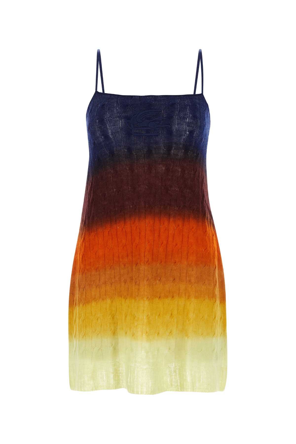 Etro Multicolor Wool Mini Dress