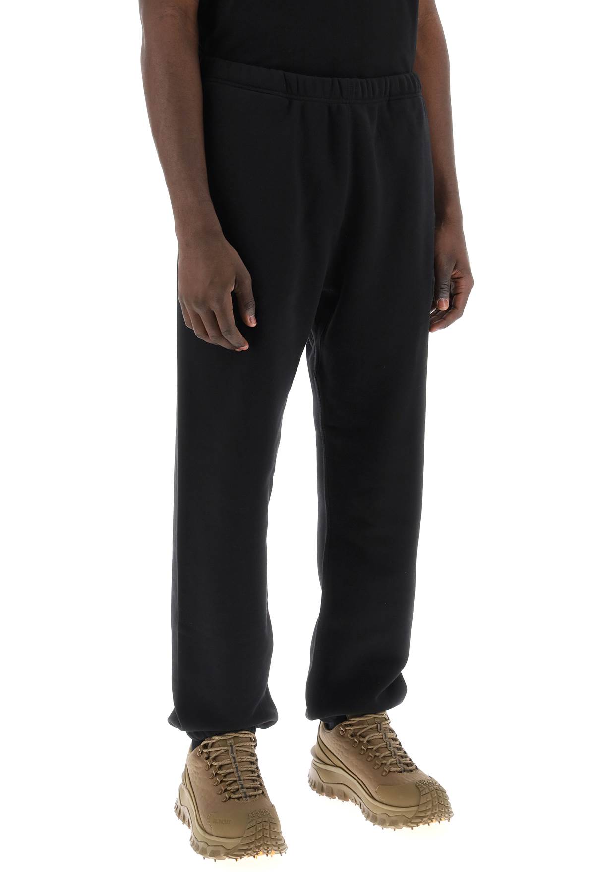 Shop Moncler Genius Joggers With Patch Logo In Black