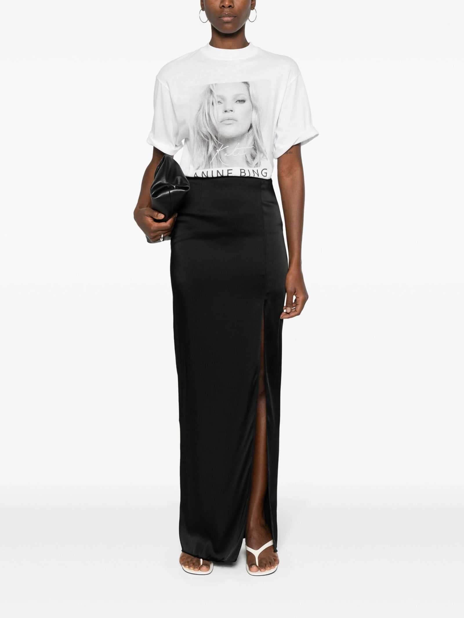 Shop Anine Bing Tee Kate Moss In A White
