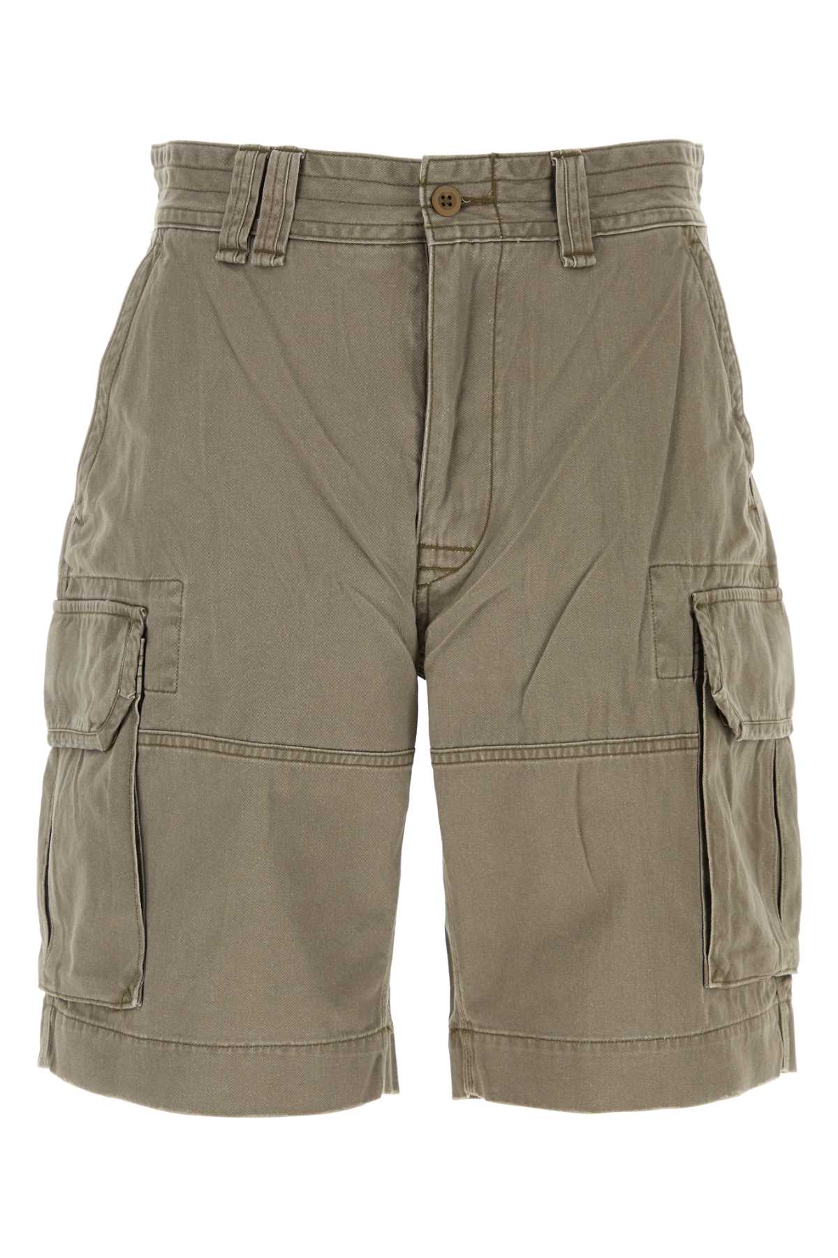 Dove Grey Cotton Bermuda Shorts