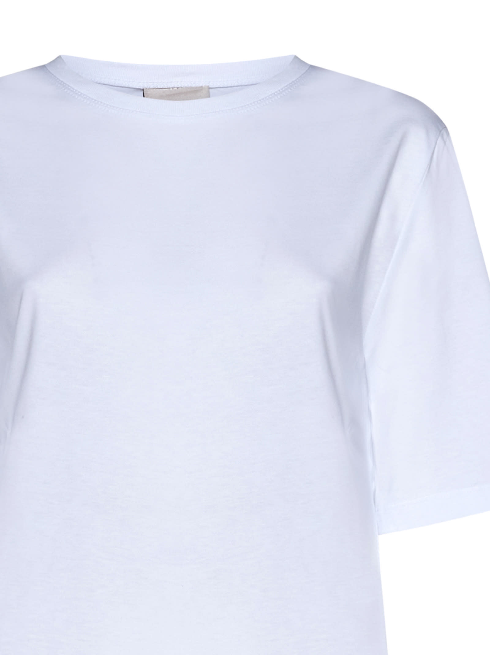 Shop Semicouture T-shirt In Bianco