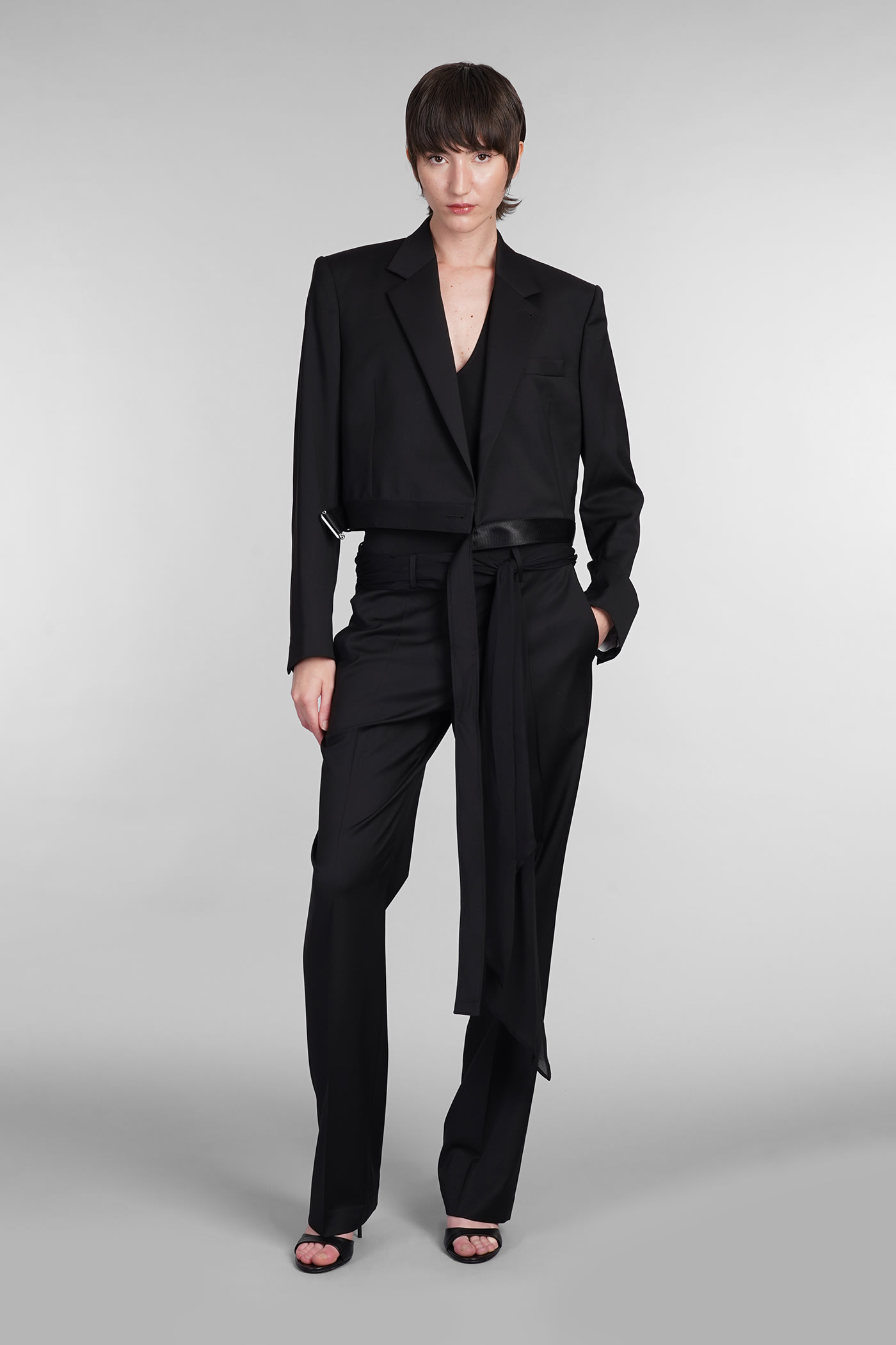 Shop Helmut Lang Blazer In Black Wool