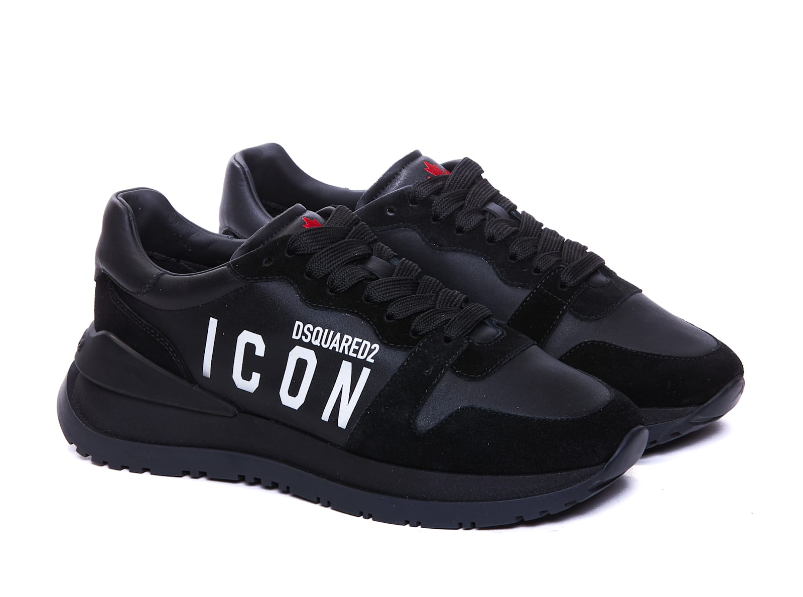 Shop Dsquared2 Icon Running Sneakers In Black