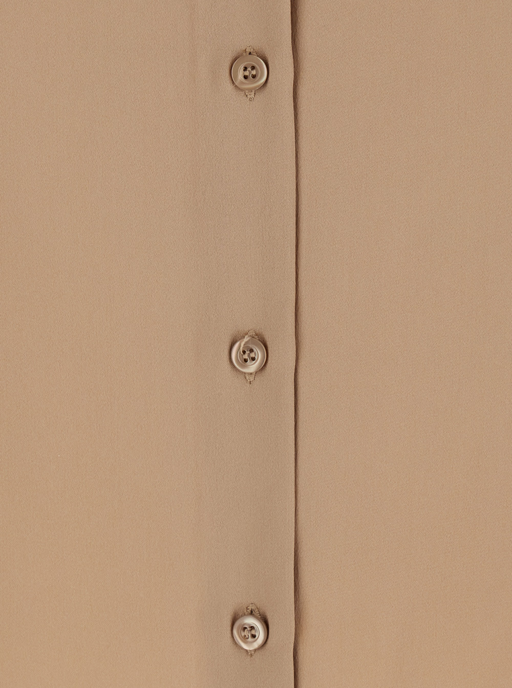 SEMICOUTURE BEIGE SHIRT WITH CLASSIC COLLAR AND BUTTON CLOSURE IN SILK BLEND WOMAN