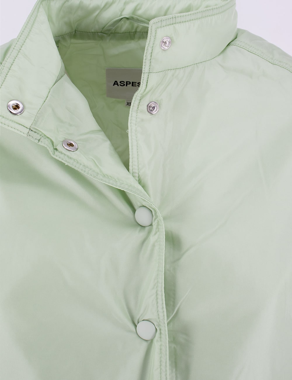 Shop Aspesi Blouse In Latte Menta