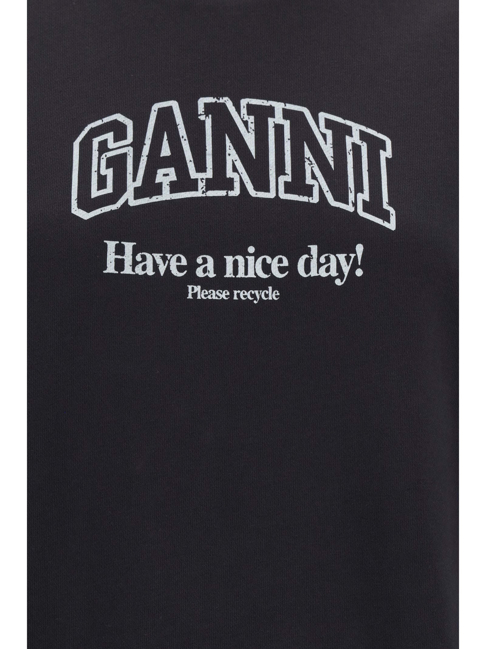Shop Ganni Isoli Sweatshirt In Phantom