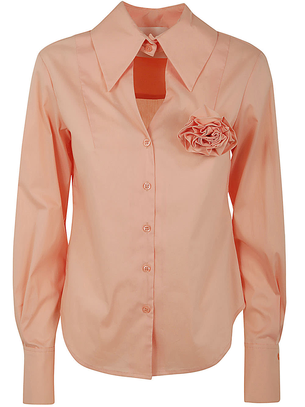 Shop Blugirl Shirt In Peach Pearl