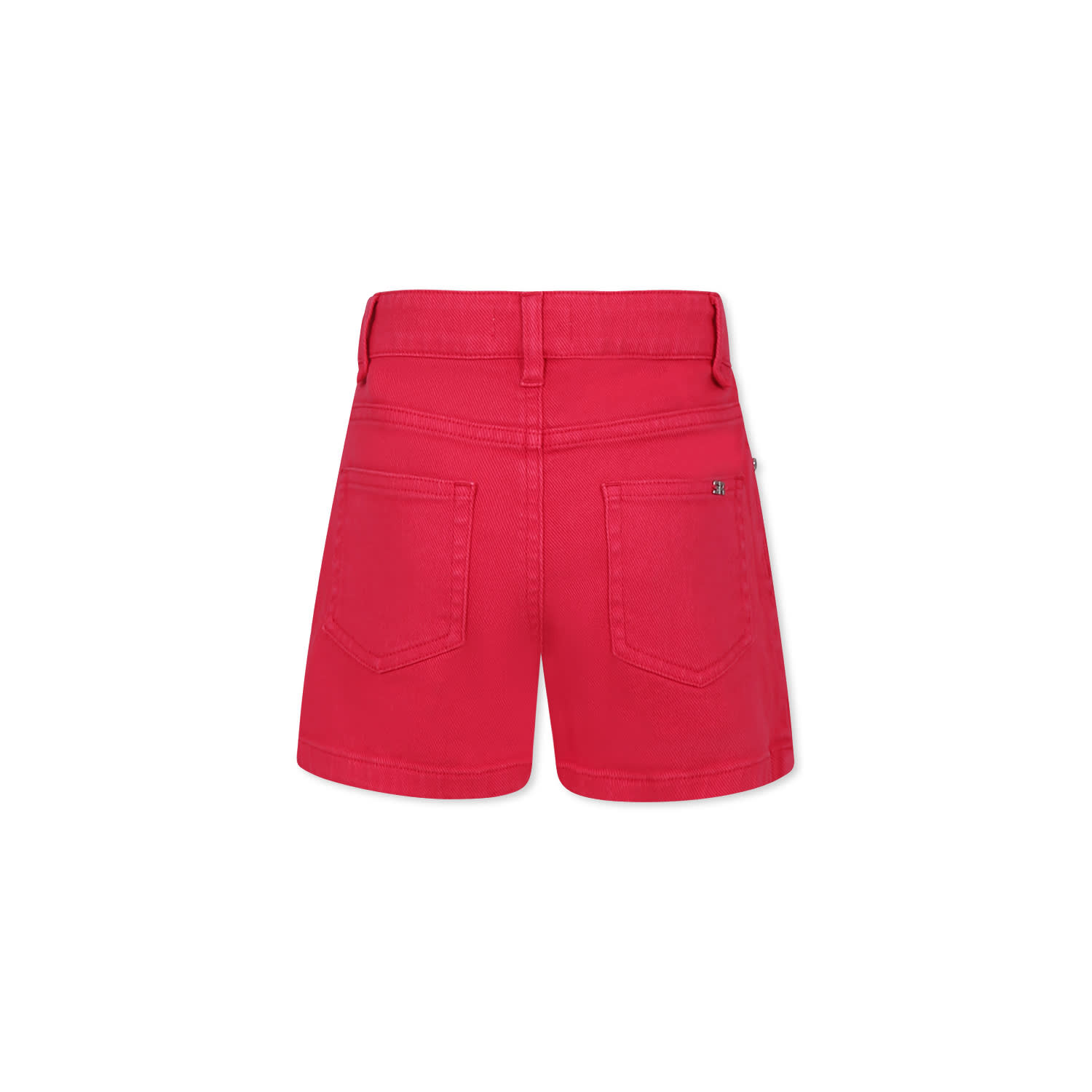 Rykiel Enfant Fuchsia Shorts For Girl With Logo In Fuchsia
