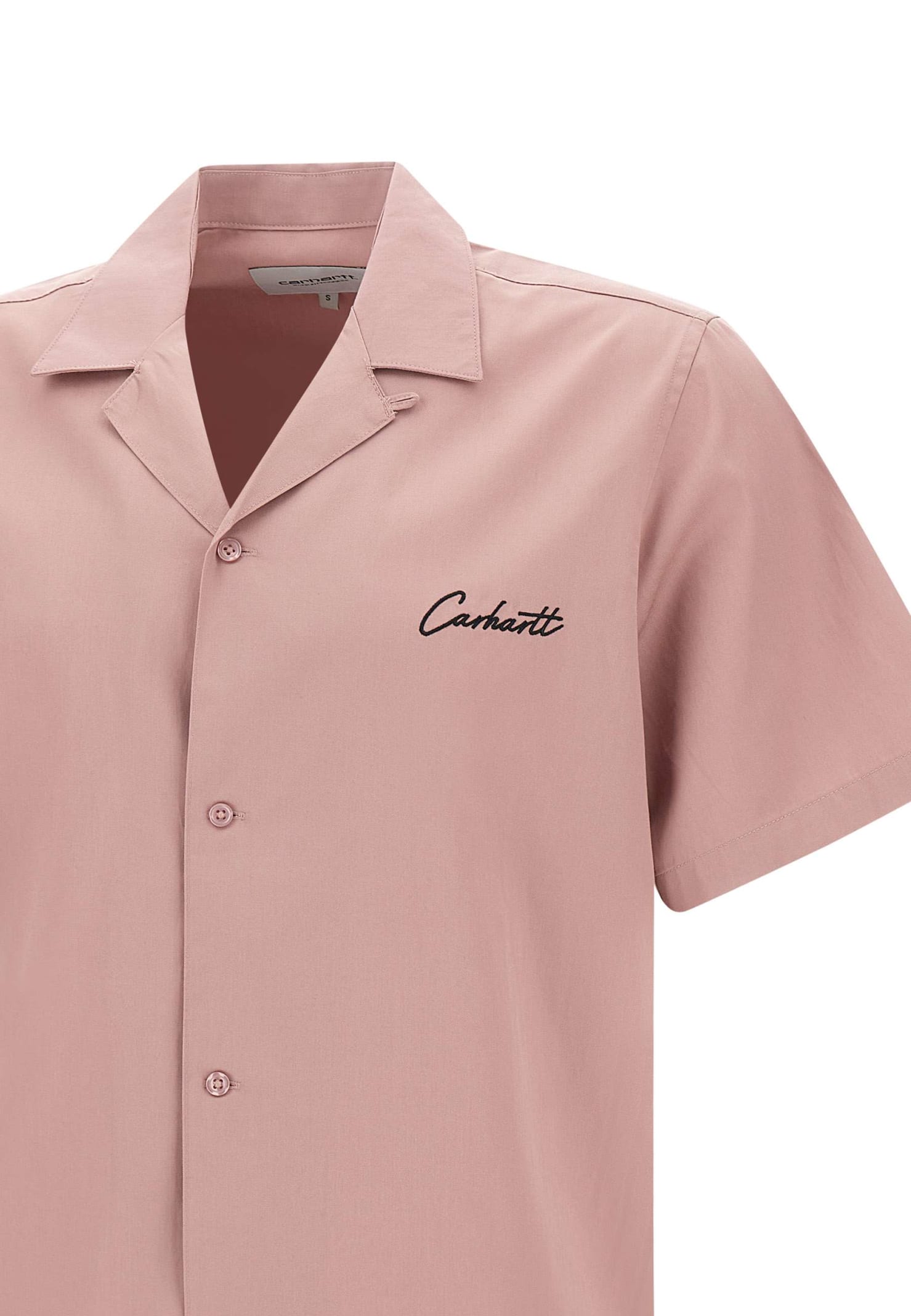 Shop Carhartt Ss Delray Cotton Shirt In Pink
