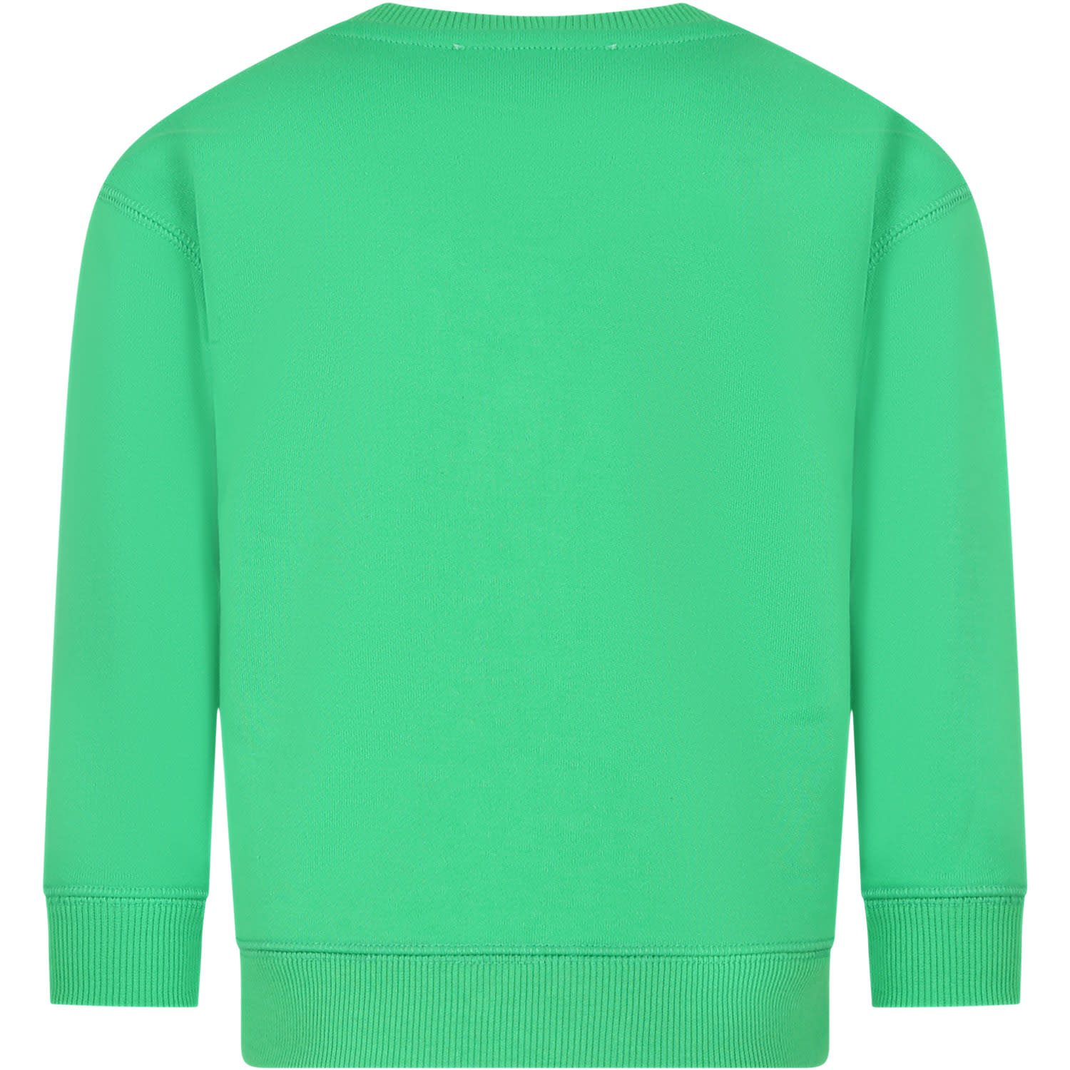 Shop Marc Jacobs Green Sweatshirt For Kids With Logo In Verde