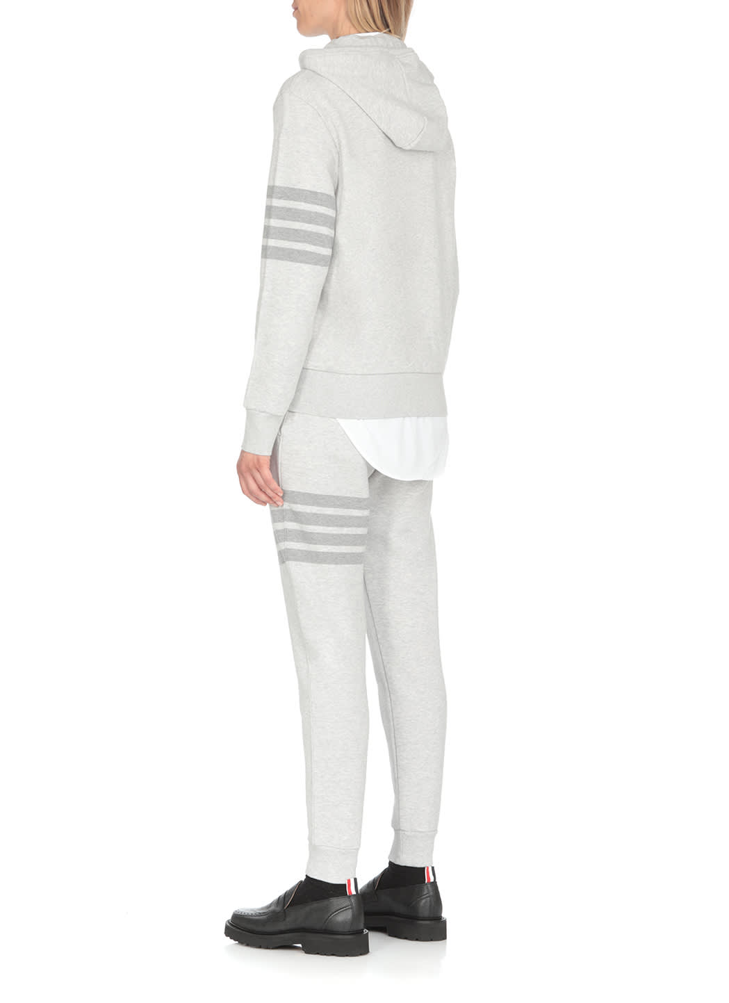 Thom Browne Signature 4-bar Stripe Track Pants In Lt Grey