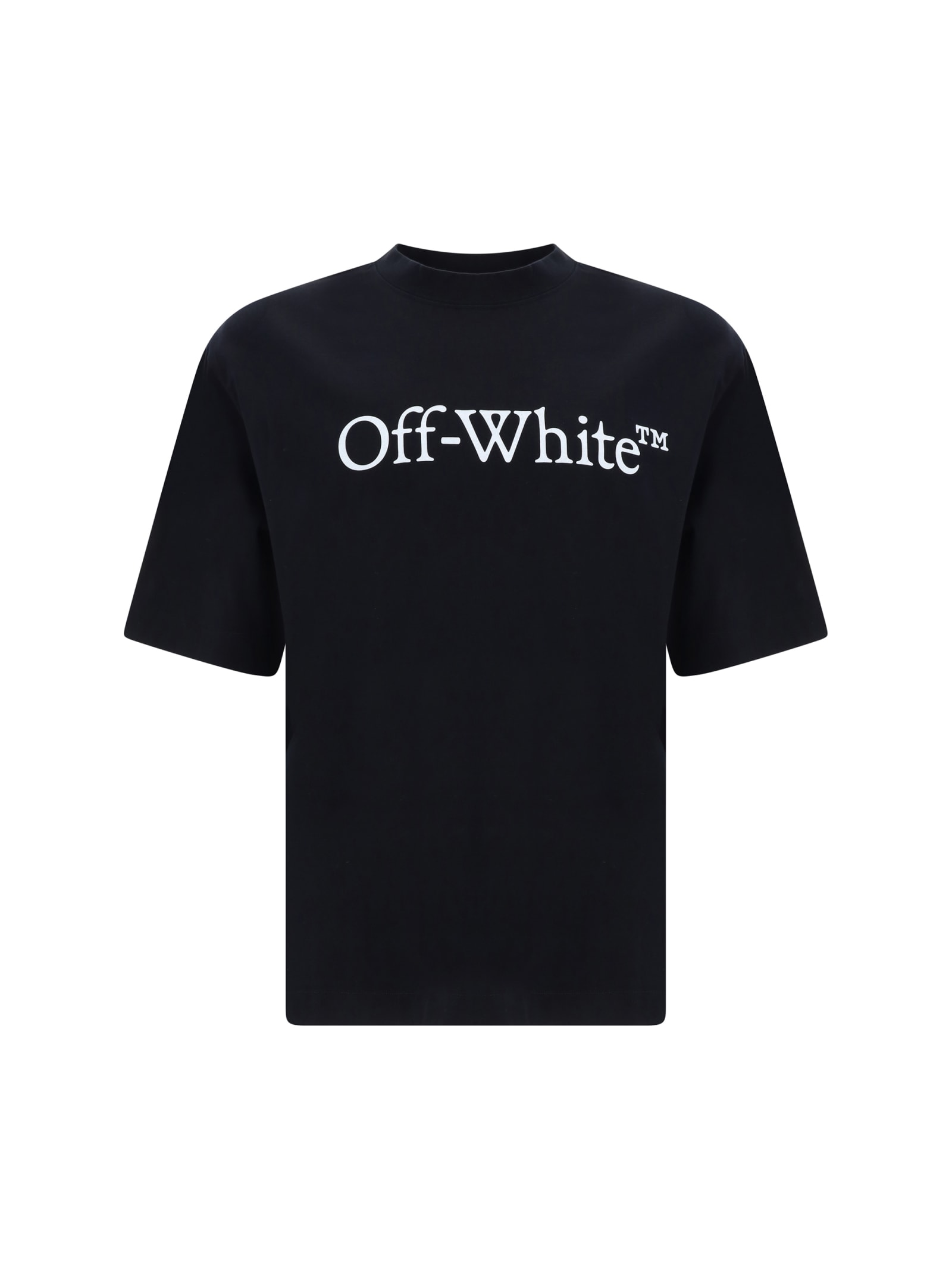 Shop Off-white Big Bookish Skate T-shirt In Black/white