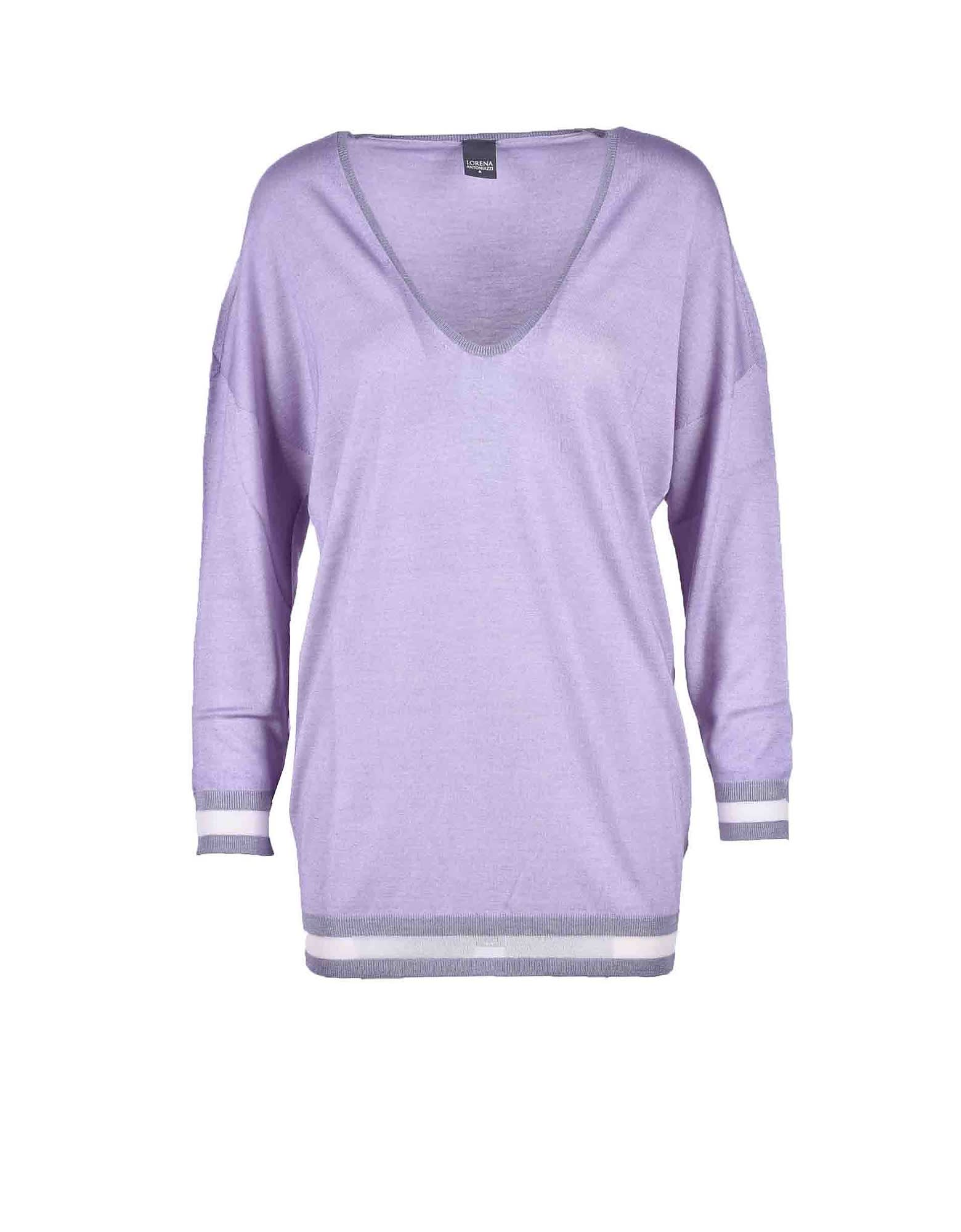 Lorena Antoniazzi Womens Lilac Sweater