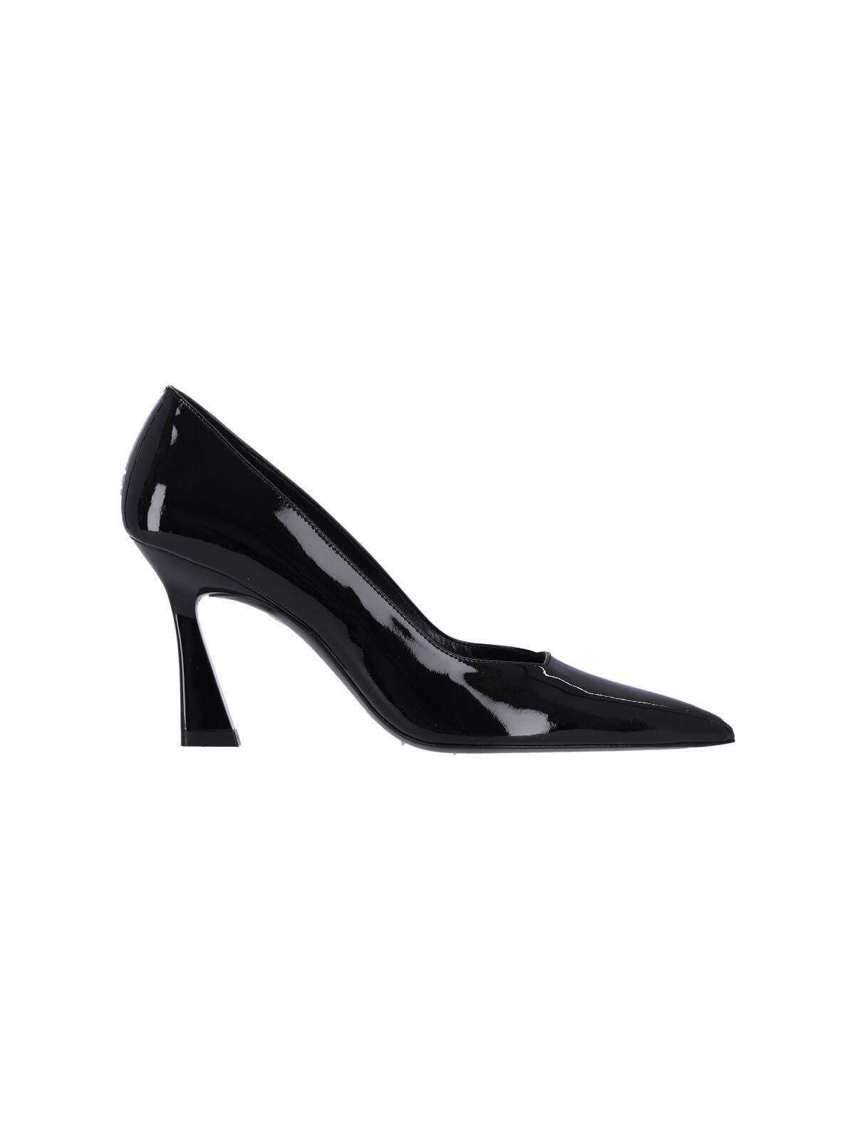 Stuart Weitzman Vinnie 85 Pumps In Black Patent Leather In Black