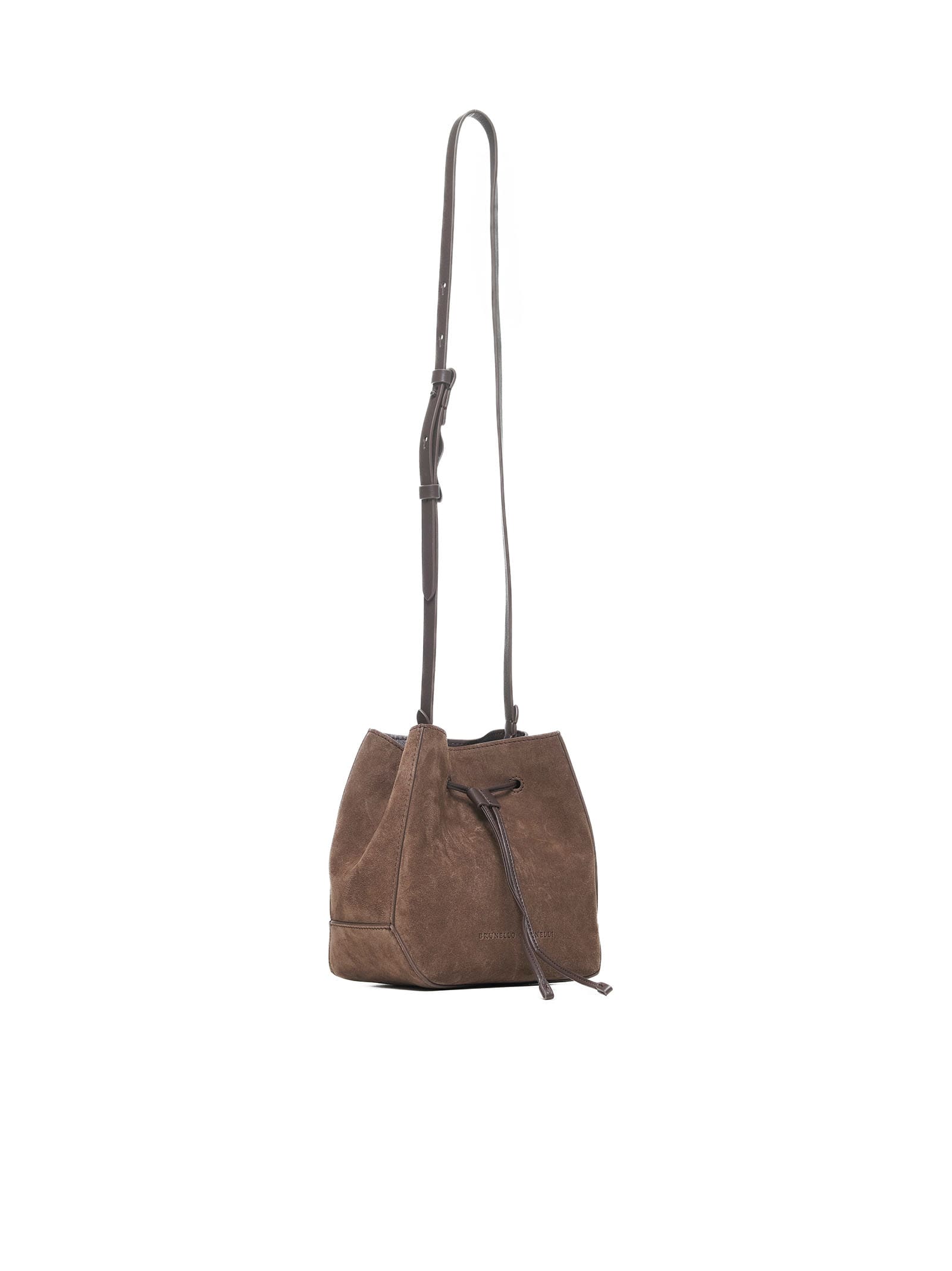 Shop Brunello Cucinelli Shoulder Bag In Brown