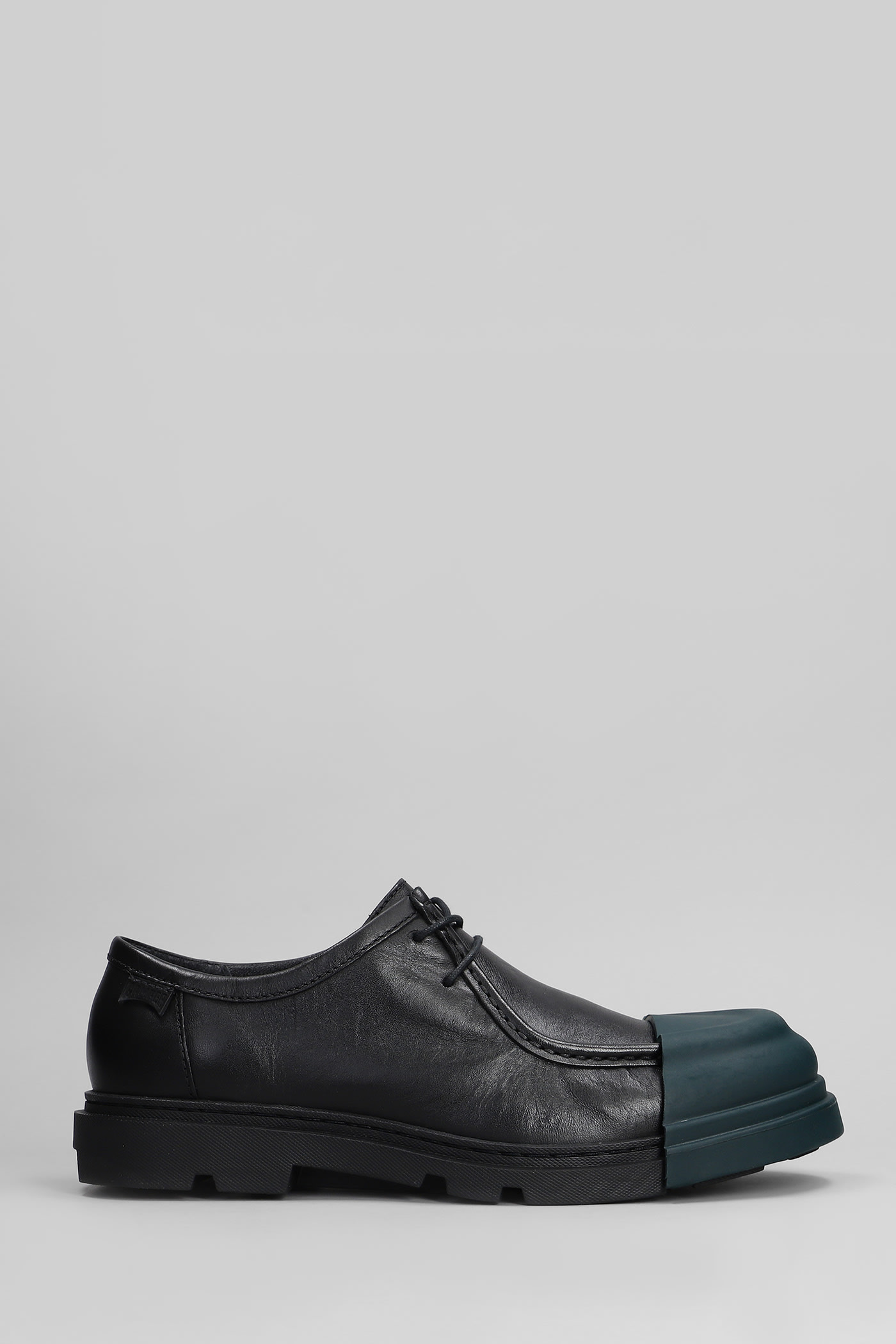 Junction Lace Up Shoes In Black Leather