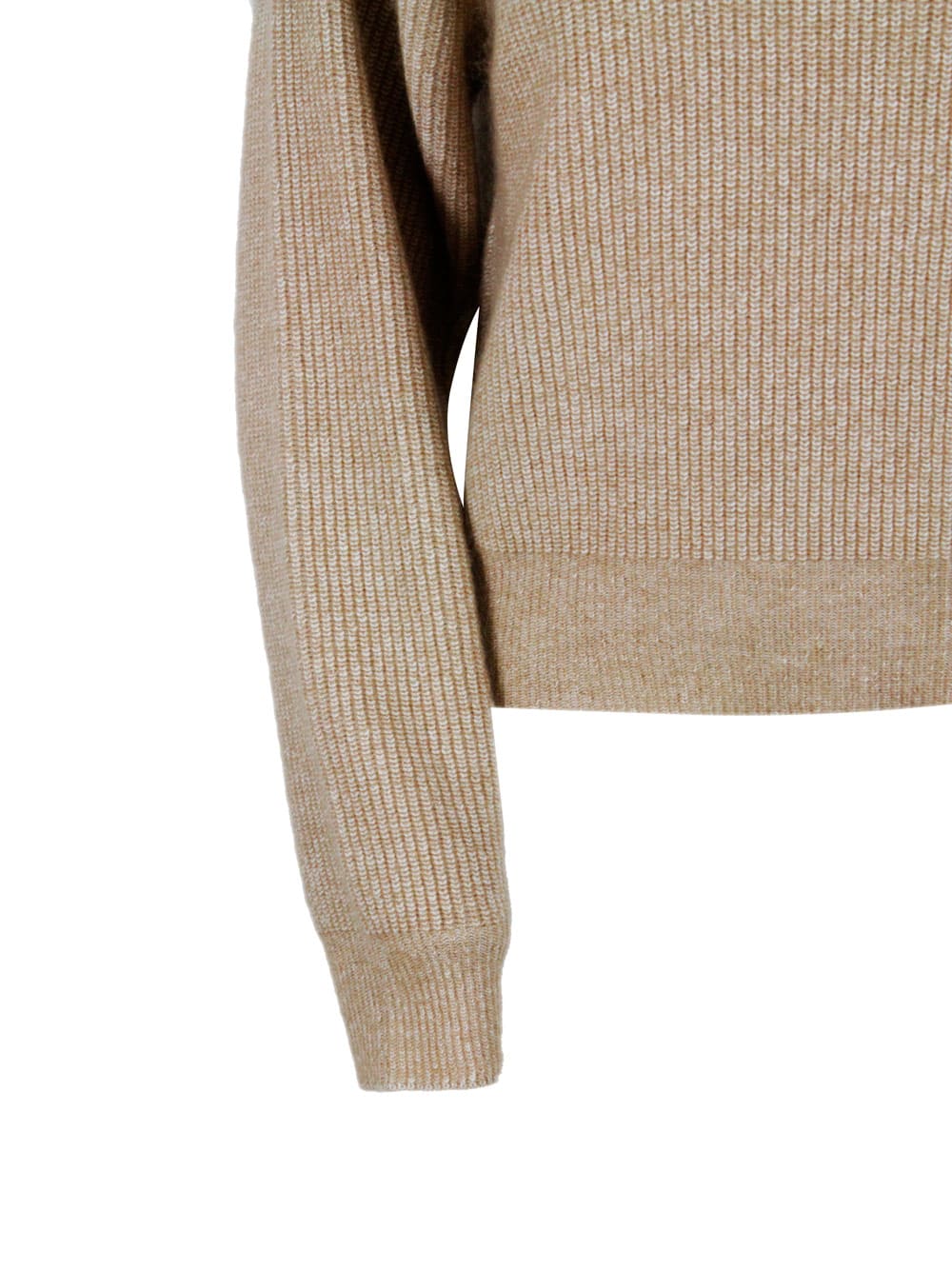 Fabiana Filippi Wool Blend Crewneck In Brown