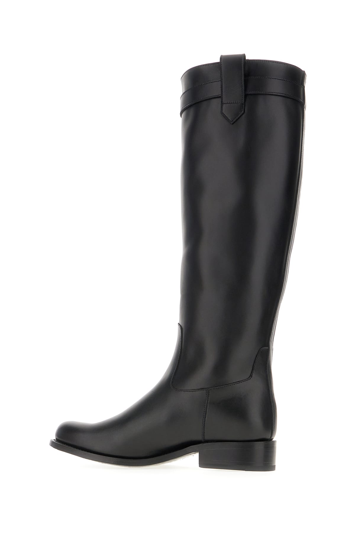 Shop Versace Black Leather Boots