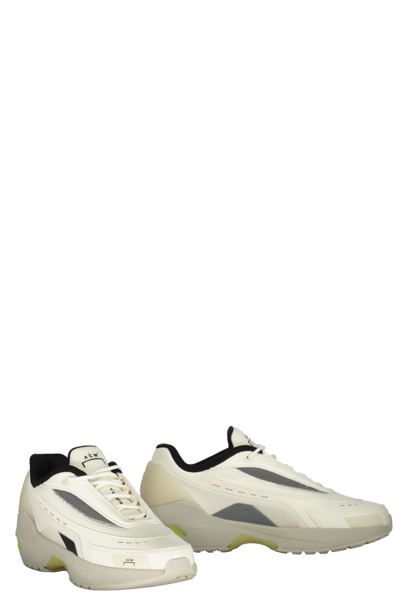 Shop A-cold-wall* Running Sneakers In Ivory