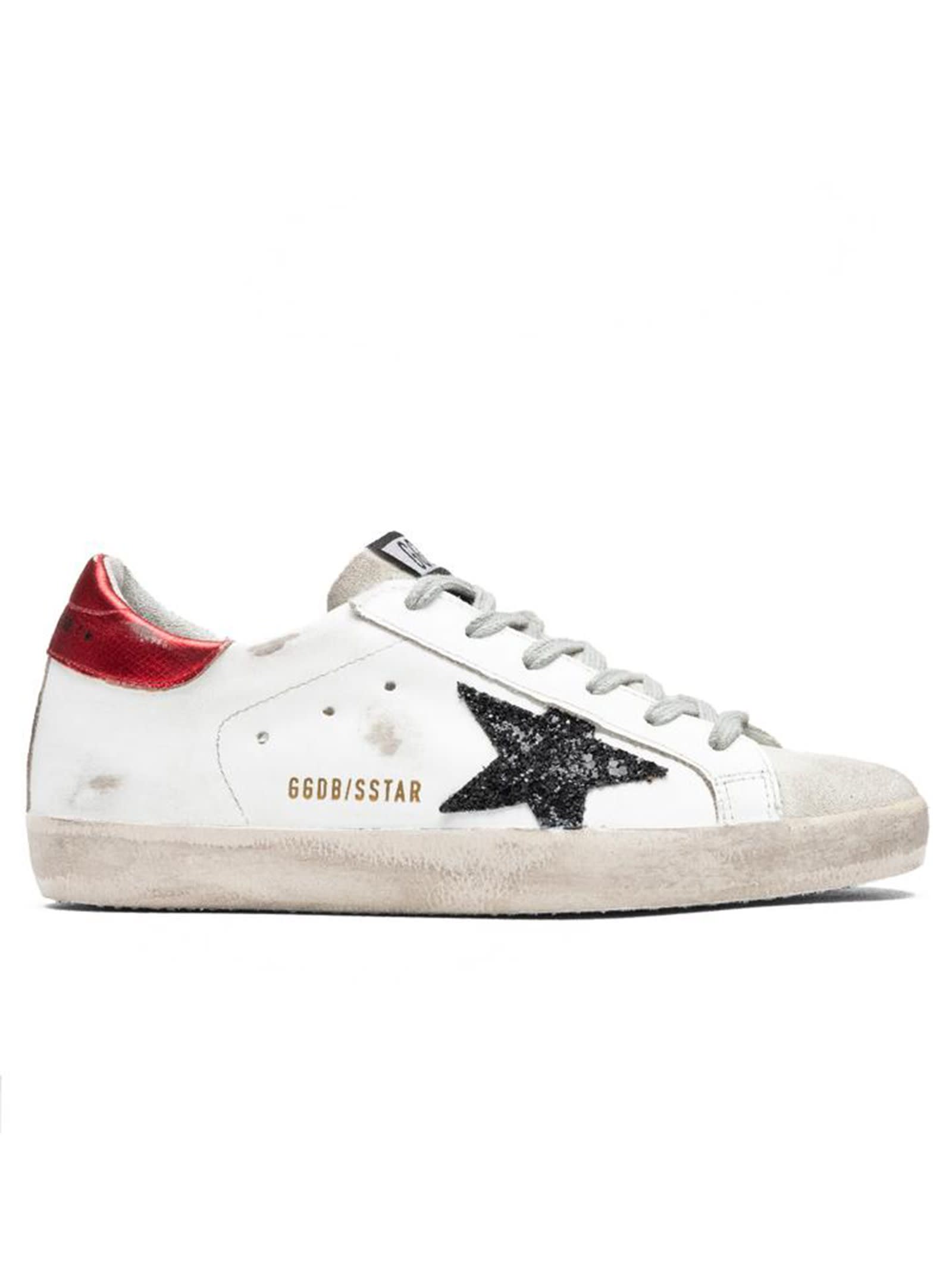 Buy Golden Goose White Superstar Sneakers online, shop Golden Goose shoes with free shipping
