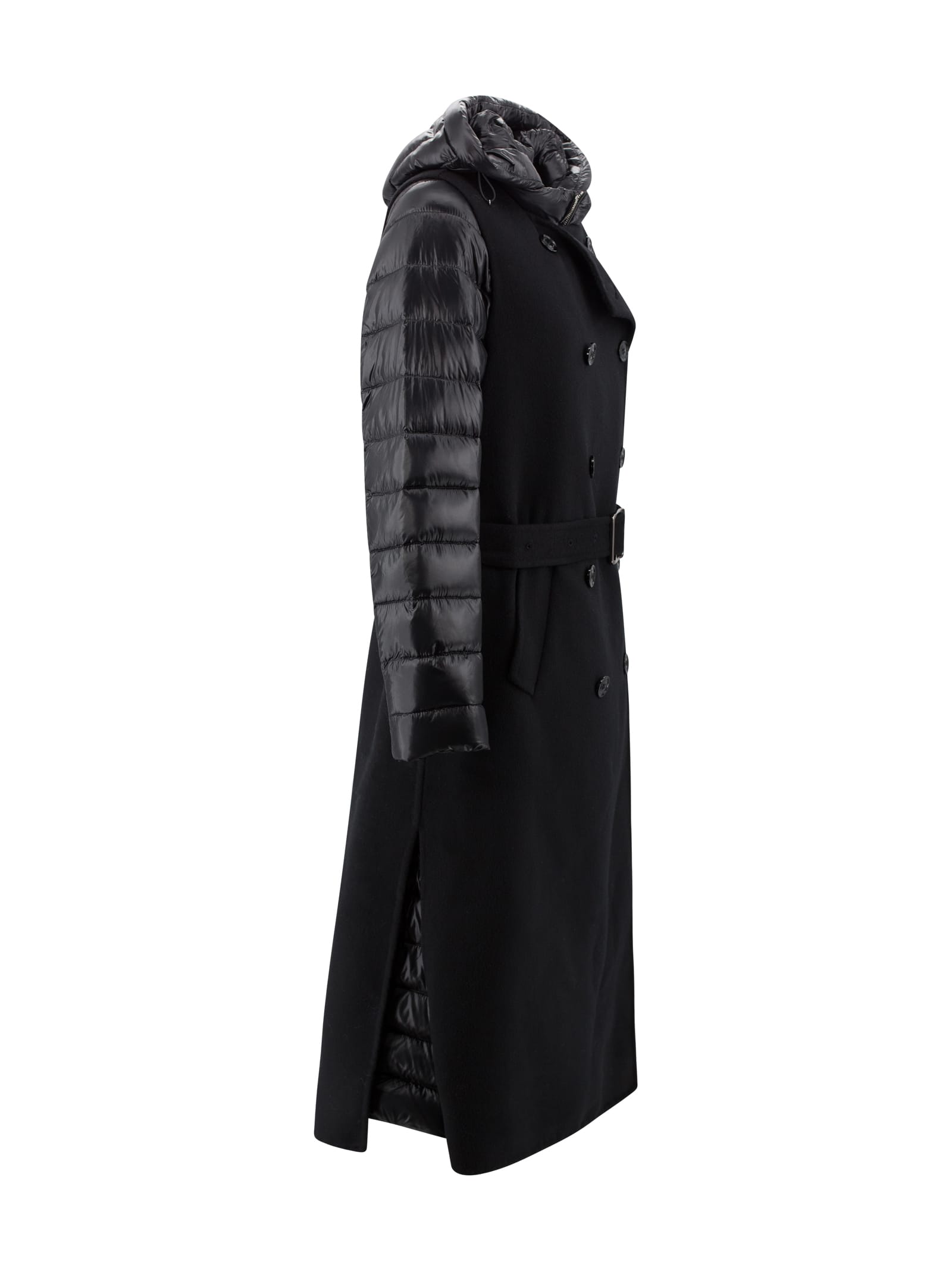 【ムーレー】 Coats - Padded Coats コート Moorer Hooded Padded Coat | Black | FARFETCH