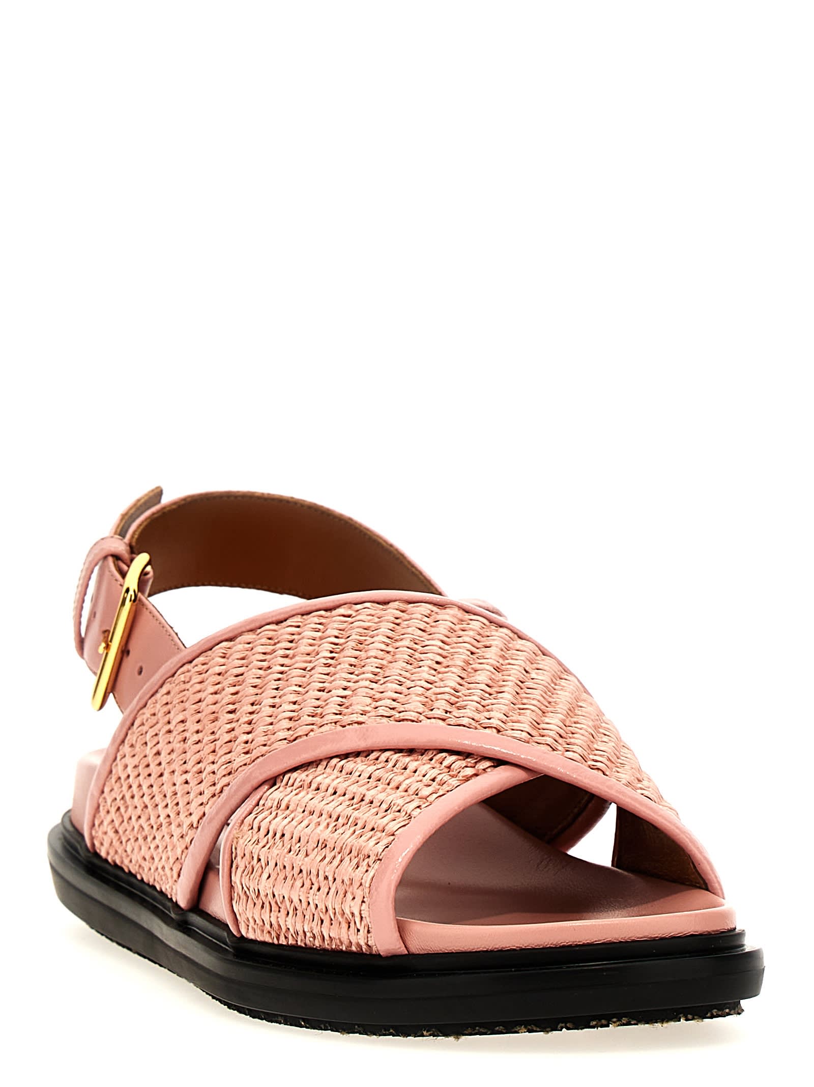 Shop Marni Fussbet Sandals In Pink