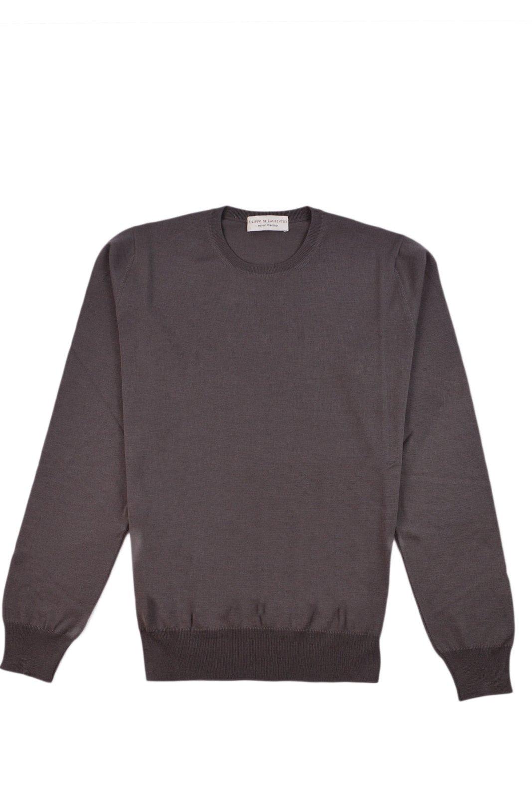 Long-sleeved Crewneck Knitted Jumper