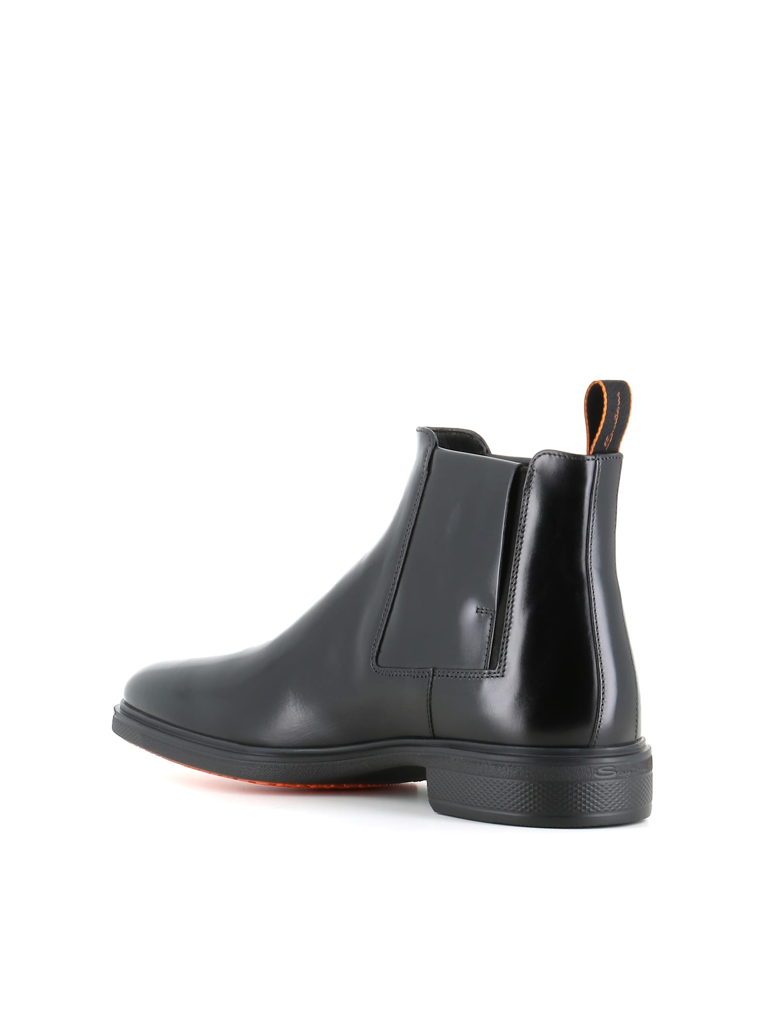 Shop Santoni Chelsea Easy In Black