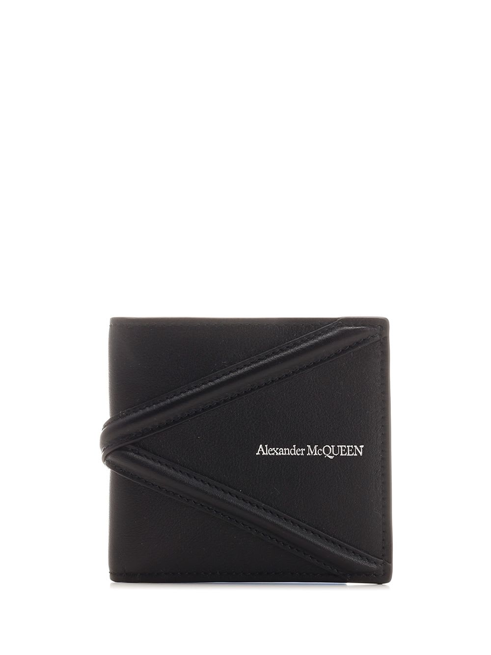 Shop Alexander Mcqueen Harness Wallet In Black