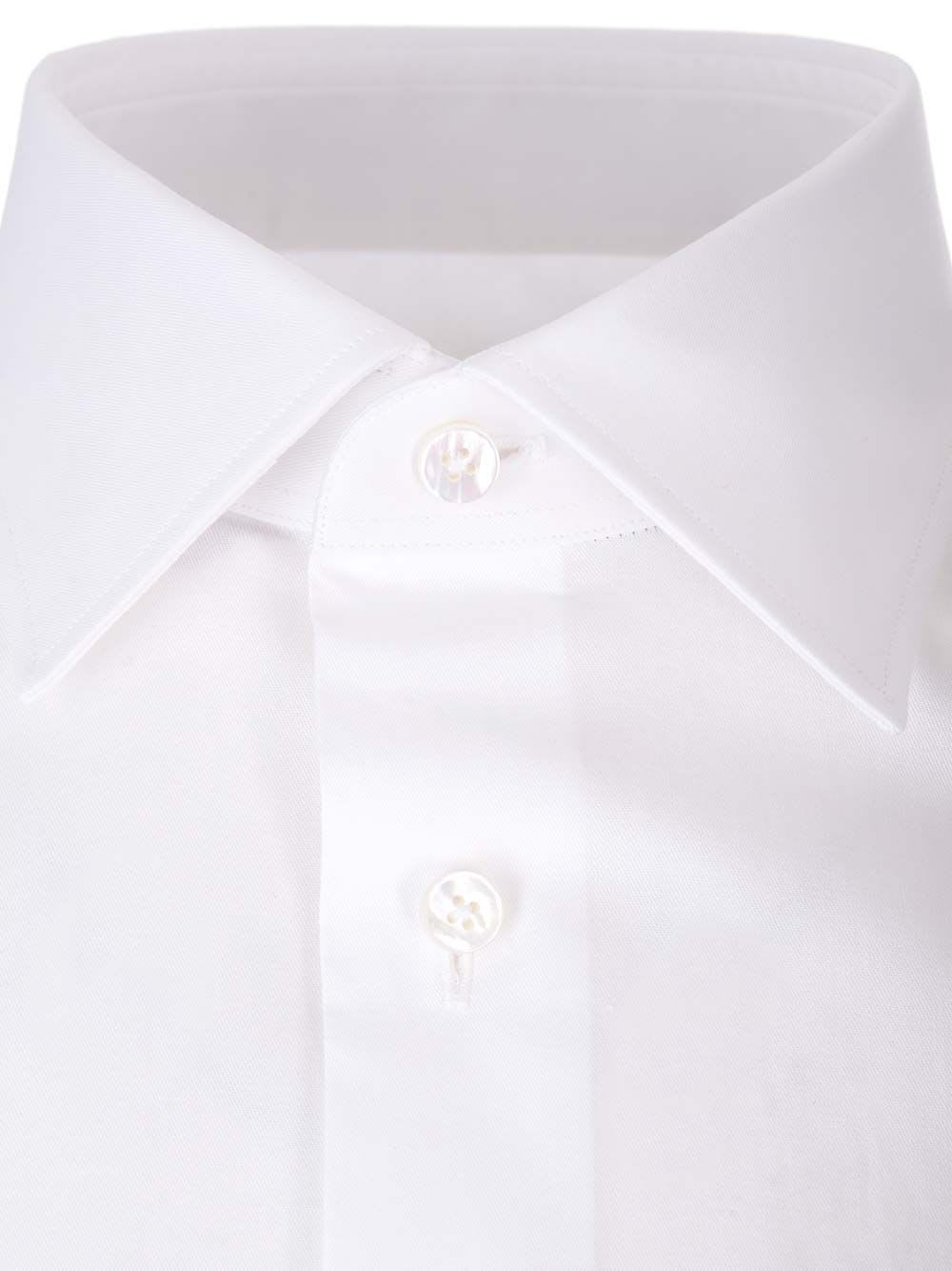 Shop Zegna Long-sleeved Tailored Shirt In White