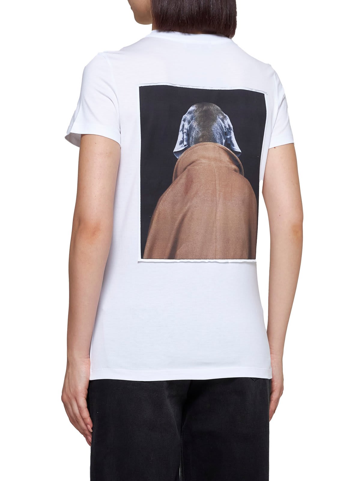 MAX MARA GRAPHIC PRINTED CREWNECK T-SHIRT 