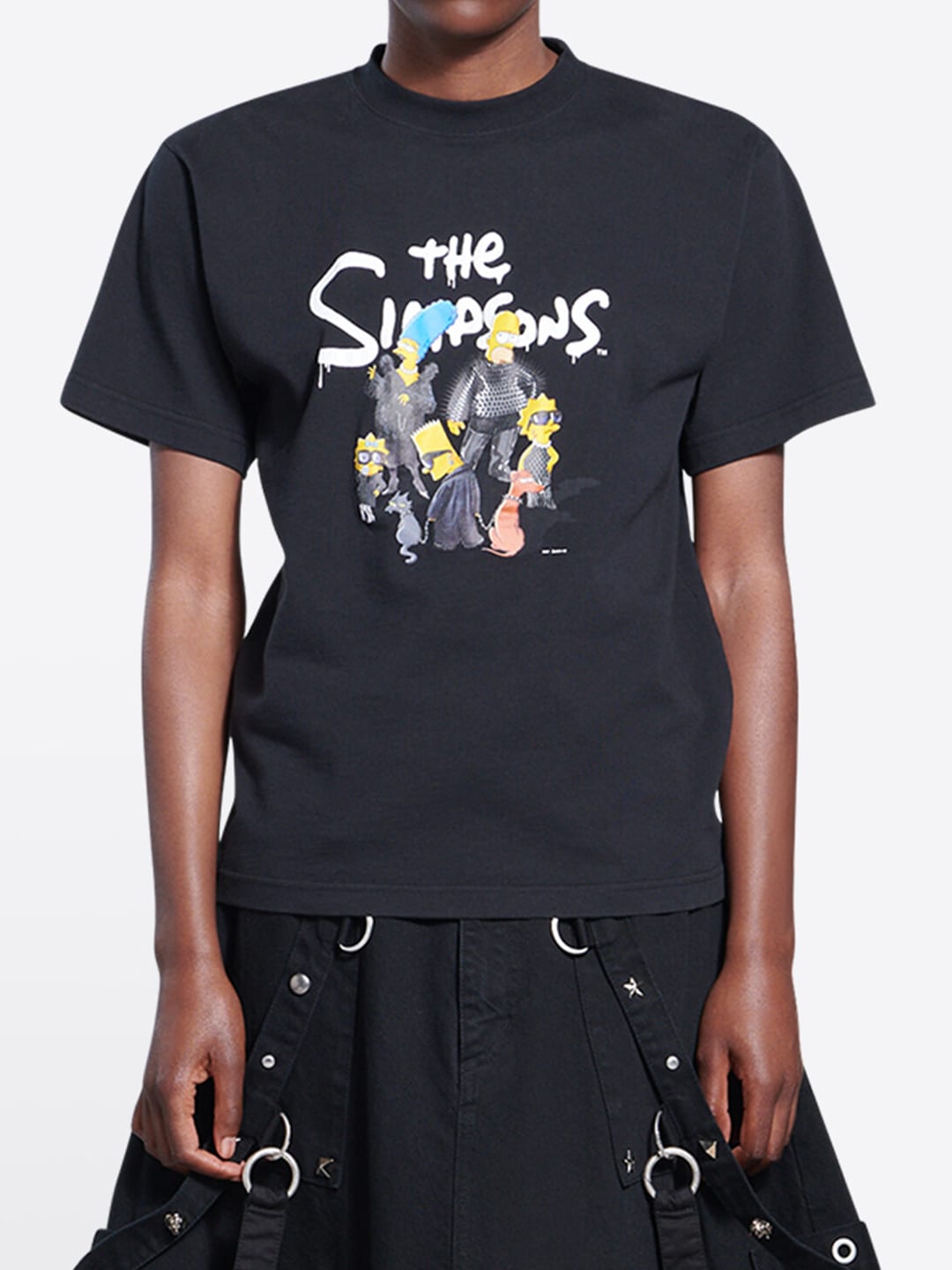 Balenciaga The Simpsons Black T-shirt